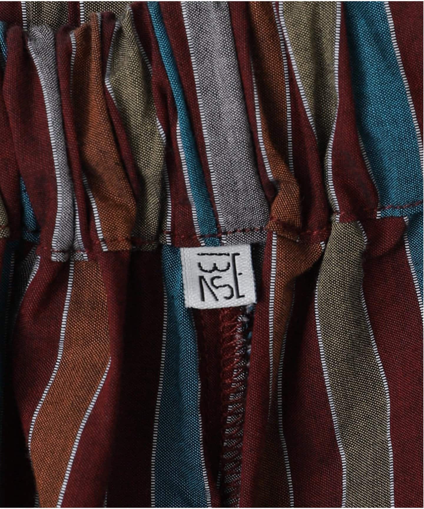BASERANGE/ベースレンジ MAROON MULTI STRIPE パンツ TROLPO