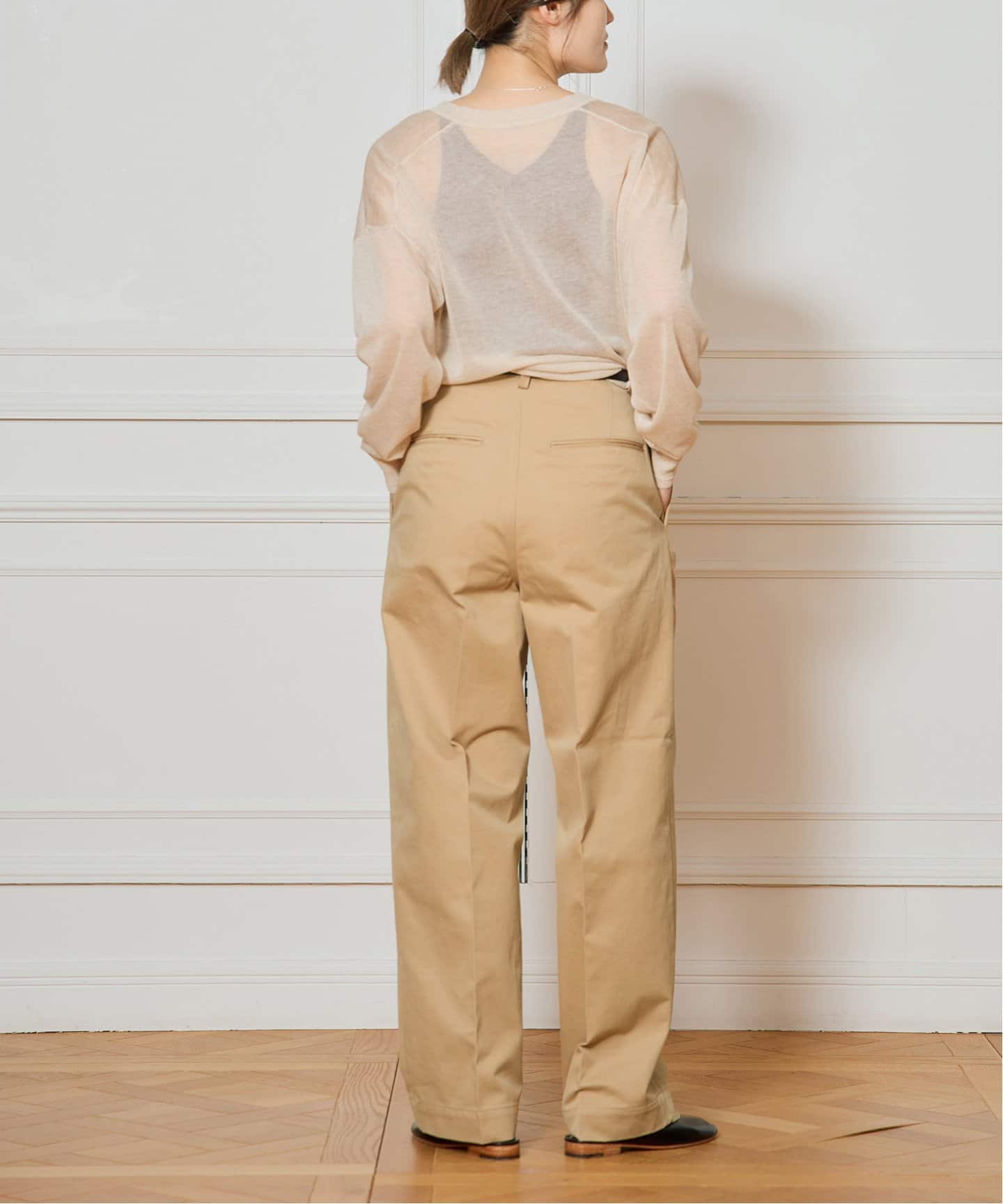 AURALEE/オーラリー WASHED FINX CHINO ONE-TUCK パンツ