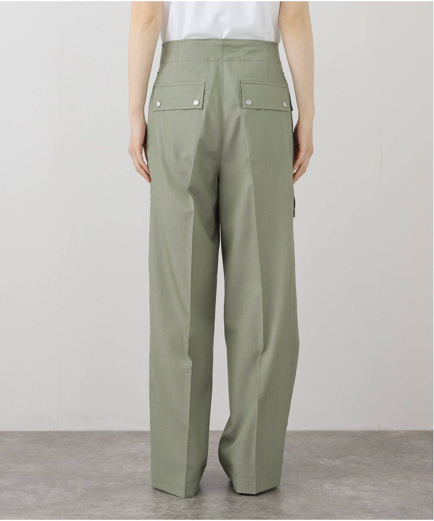AURALEE/オーラリー WOOL HERRINGBONE CARGO パンツ A25SP03CH（カーゴ 