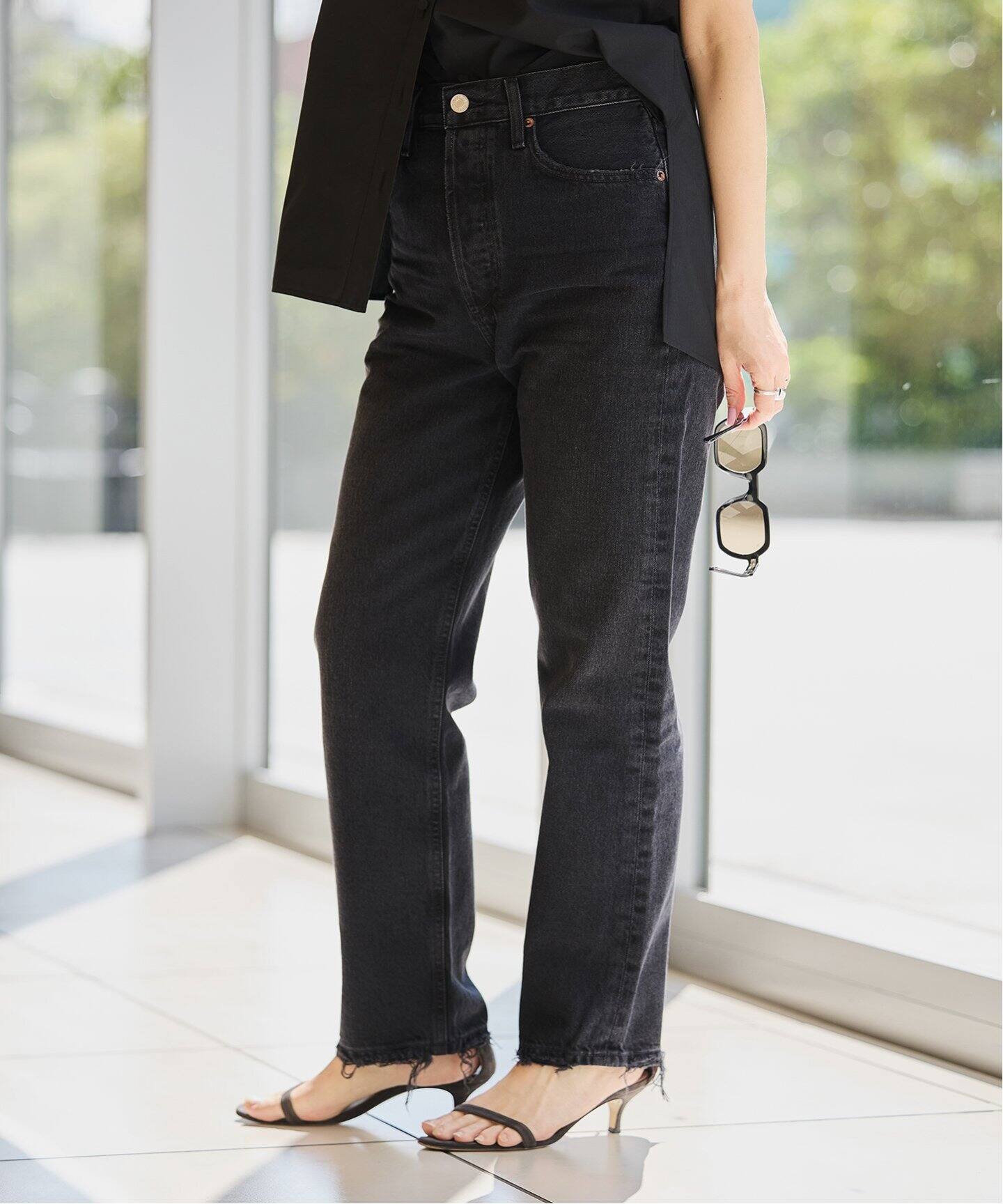 AGOLDE/エーゴールドイー 90'S CROP IN TAR A173E-1157（デニムパンツ