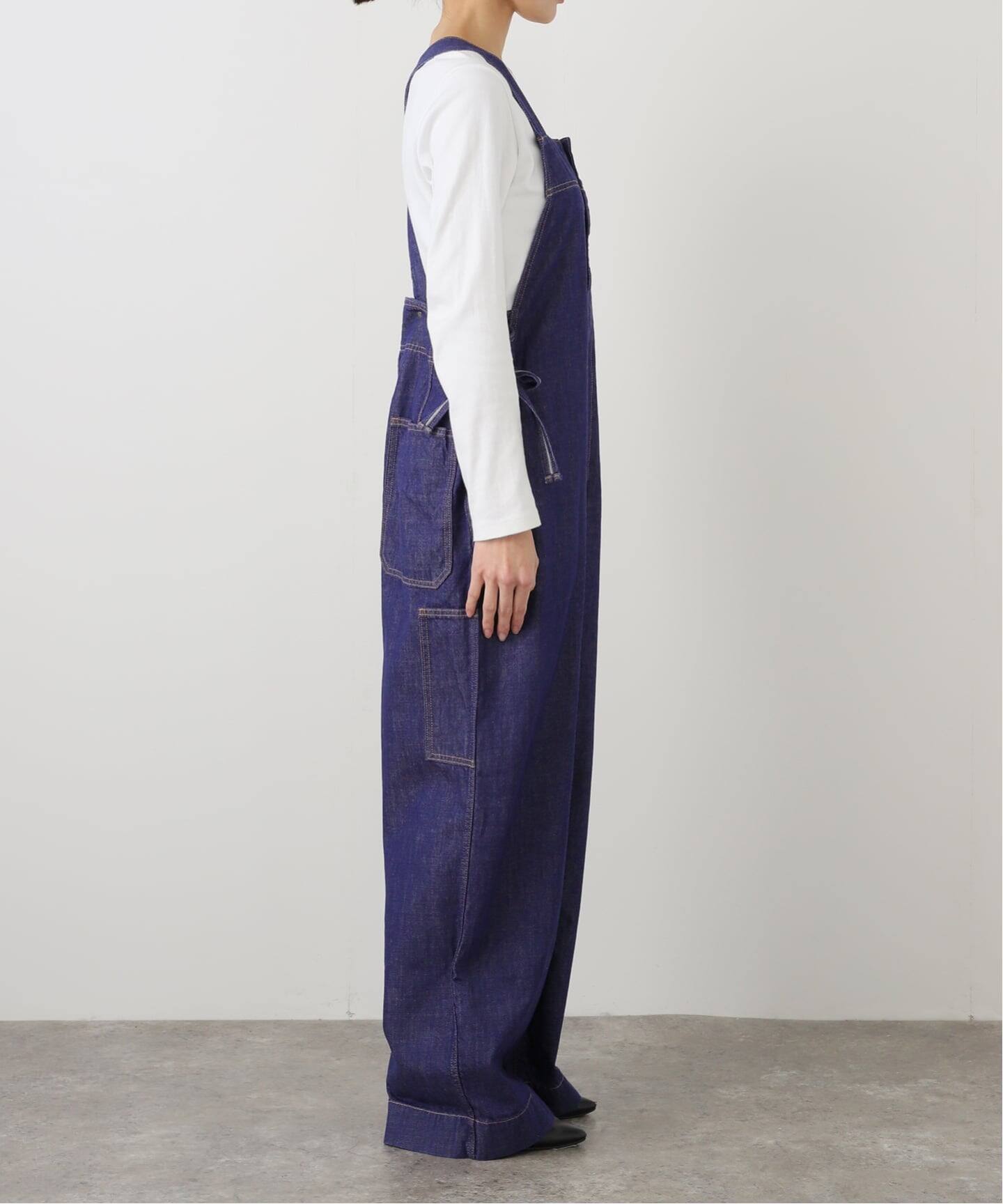 CURRENTAGE/カレンテージ ワンウォッシュデニムオーバーオール