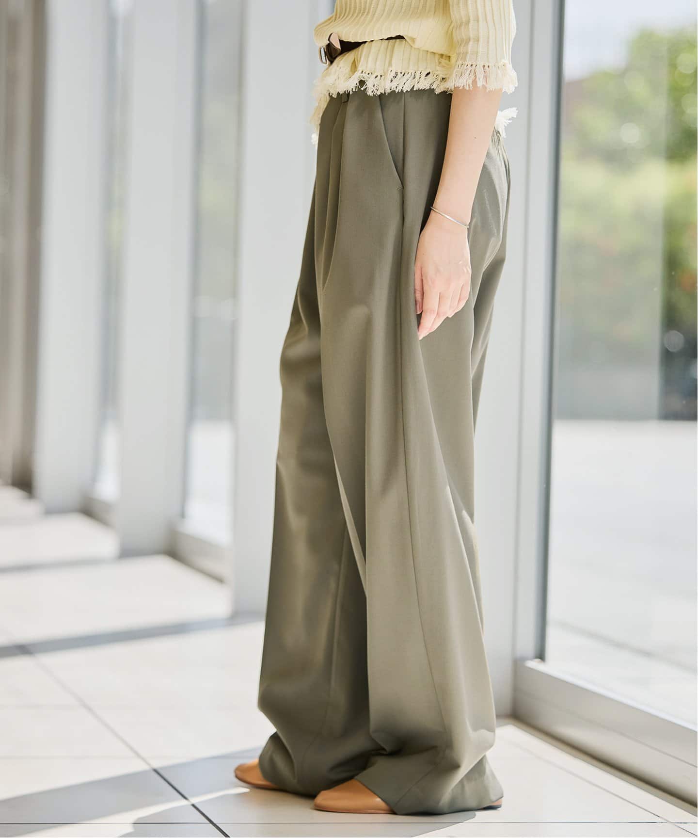 KAYLE/ケイル GABARDINE 3TUCK TROUSERS パンツ K-1606A（スラックス