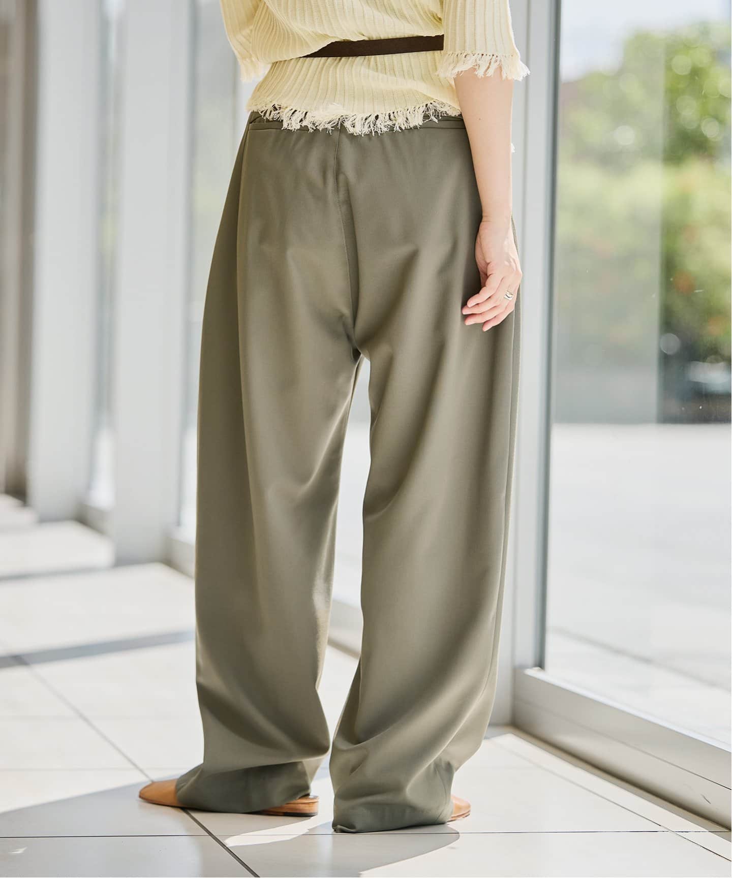 KAYLE/ケイル GABARDINE 3TUCK TROUSERS パンツ K-1606A（スラックス