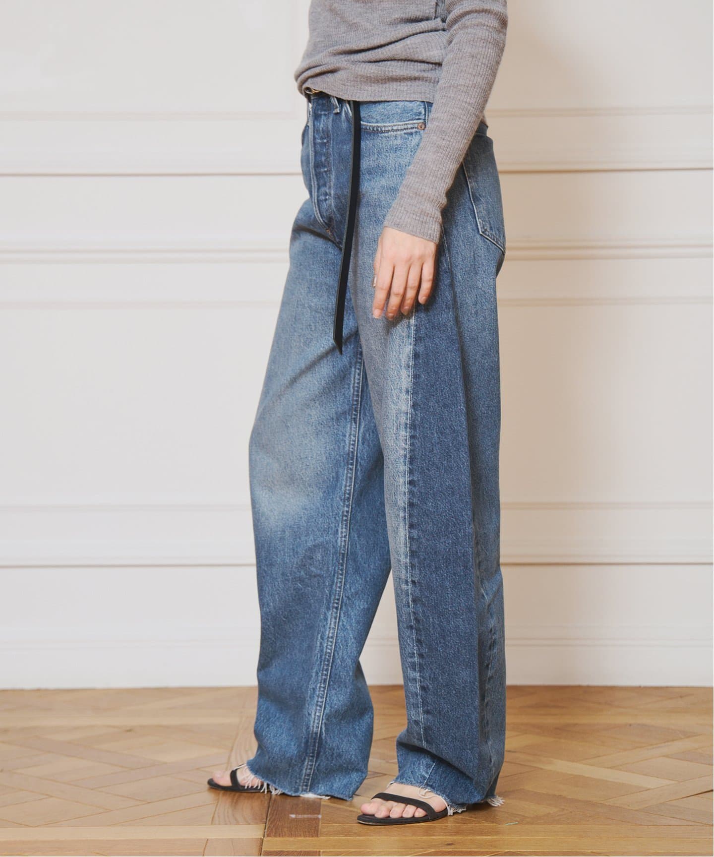 デニム・ジーパン AGOLDE FW25 LINA PLACEBO (A218 1535PCBO) Leena Jean in Placebo – AGOLDE