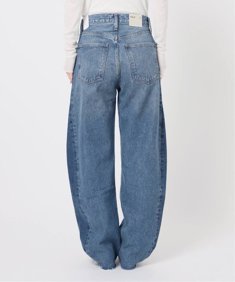 追加》AGOLDE/エーゴールドイー LUNA PIECED JEAN IN SPLIT デニム  