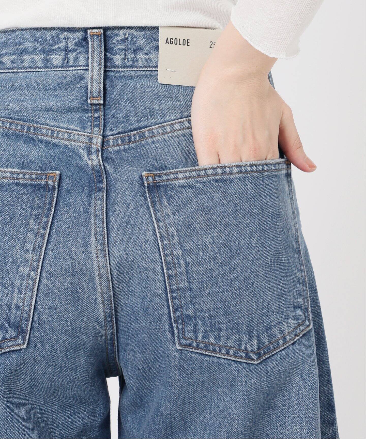追加》AGOLDE/エーゴールドイー LUNA PIECED JEAN IN SPLIT