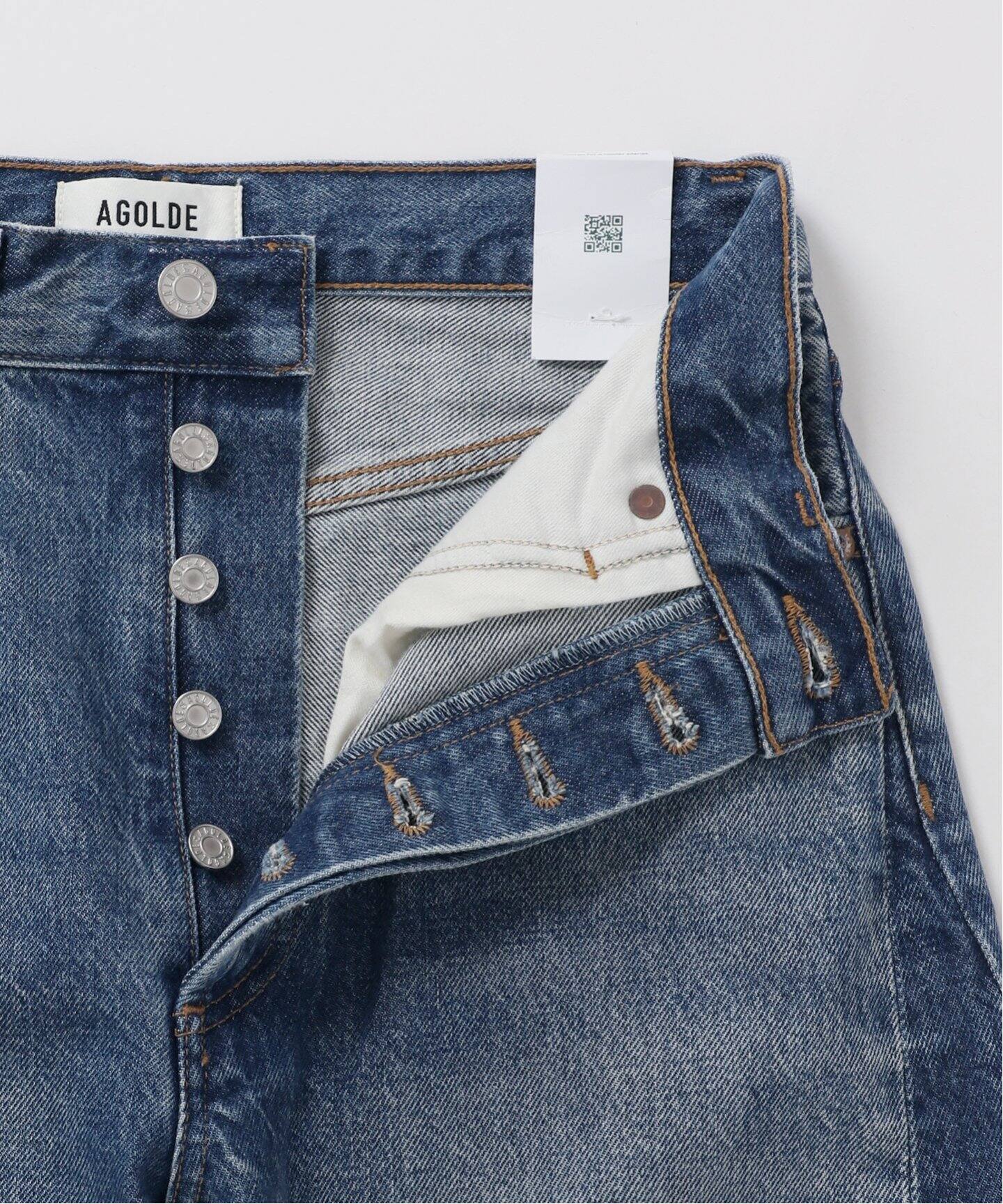 追加》AGOLDE/エーゴールドイー LUNA PIECED JEAN IN SPLIT