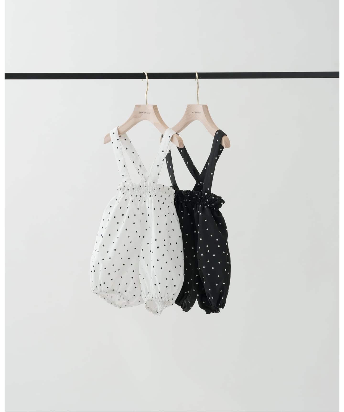 2wayドットサロペットブルマ baby(70cm-90cm)（ベビーウェア）｜IENA