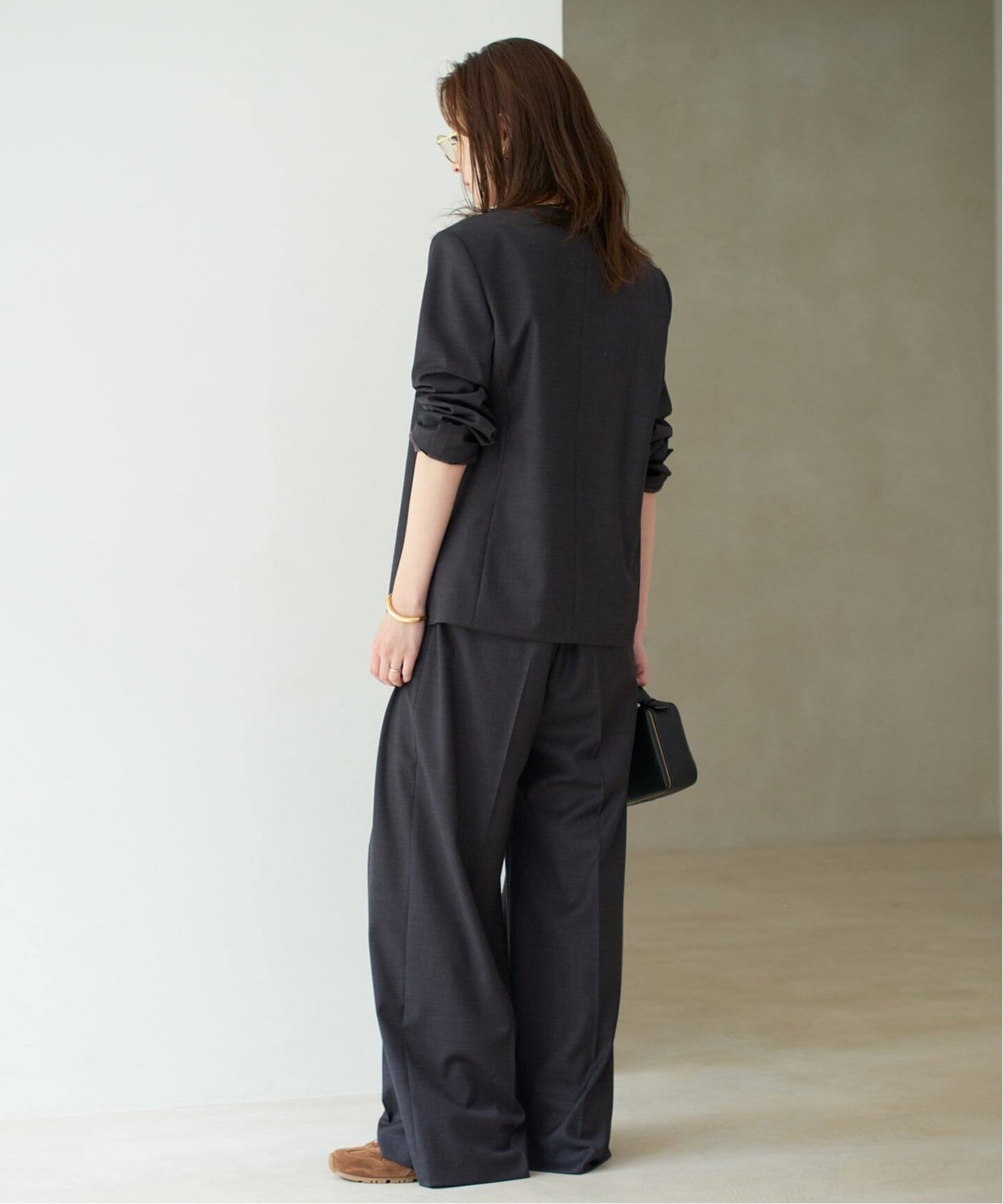 美品★Plage★プラージュ★military パンツ★ 予約》WO SE 2Tuck Wide パンツ（スラックス）｜Plage