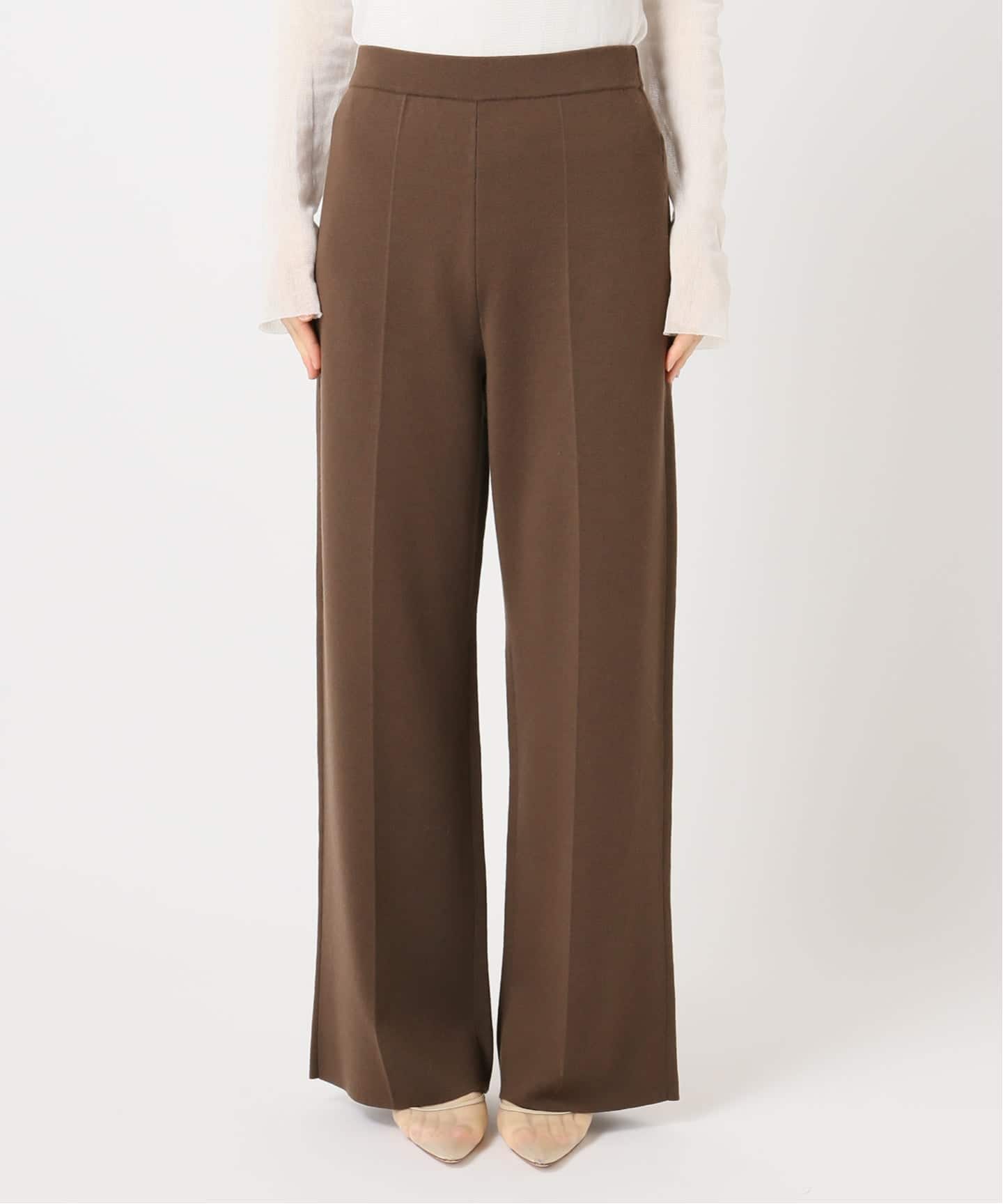 新品◆Plage JERRY ニットパンツ　プラージュ Wide Straight ニット パンツ（その他パンツ）｜Plage