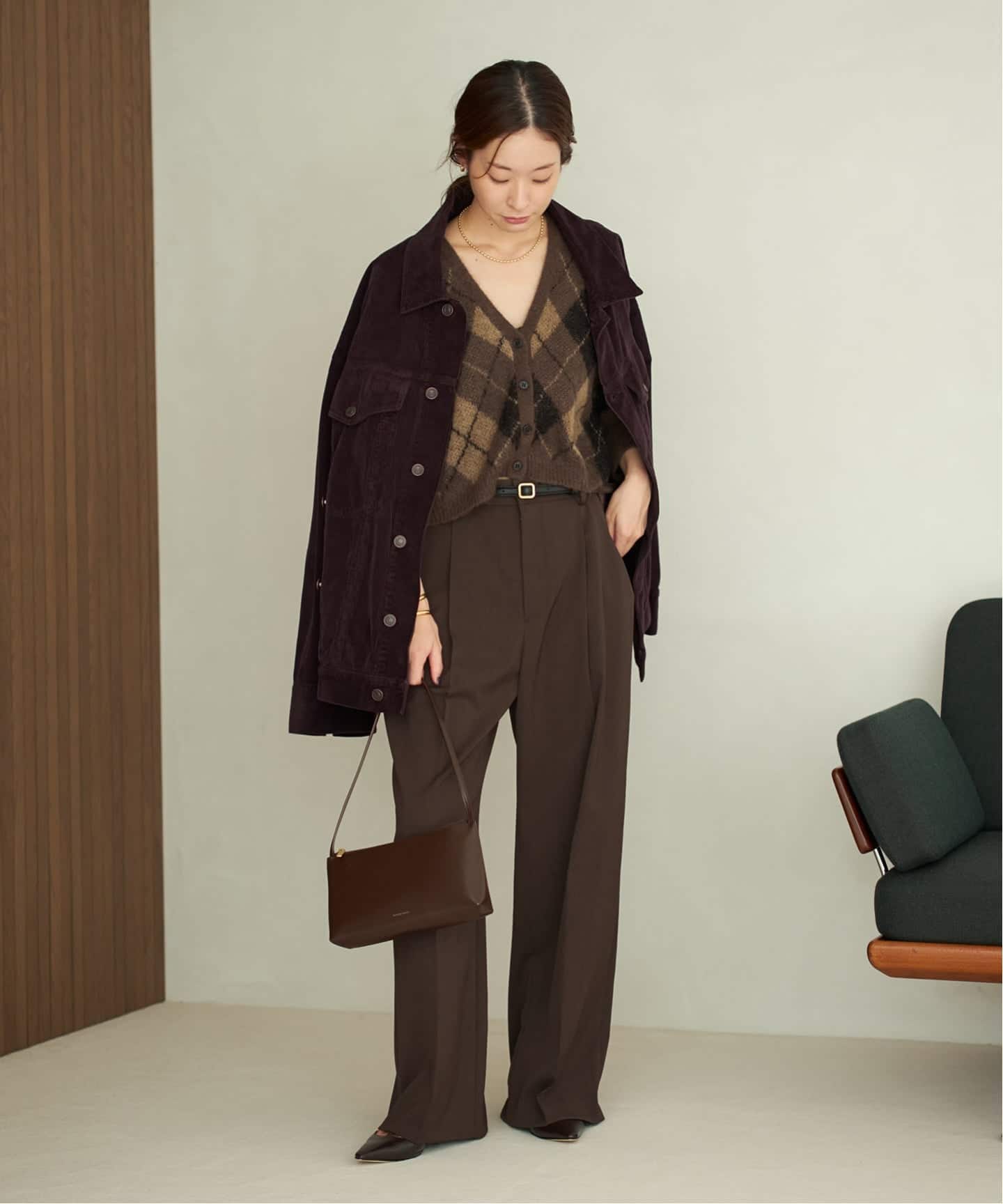 Plage One Tuck Wide パンツ34 極美品 Plage プラージュOne Tuck Wide パンツ リネンコットン