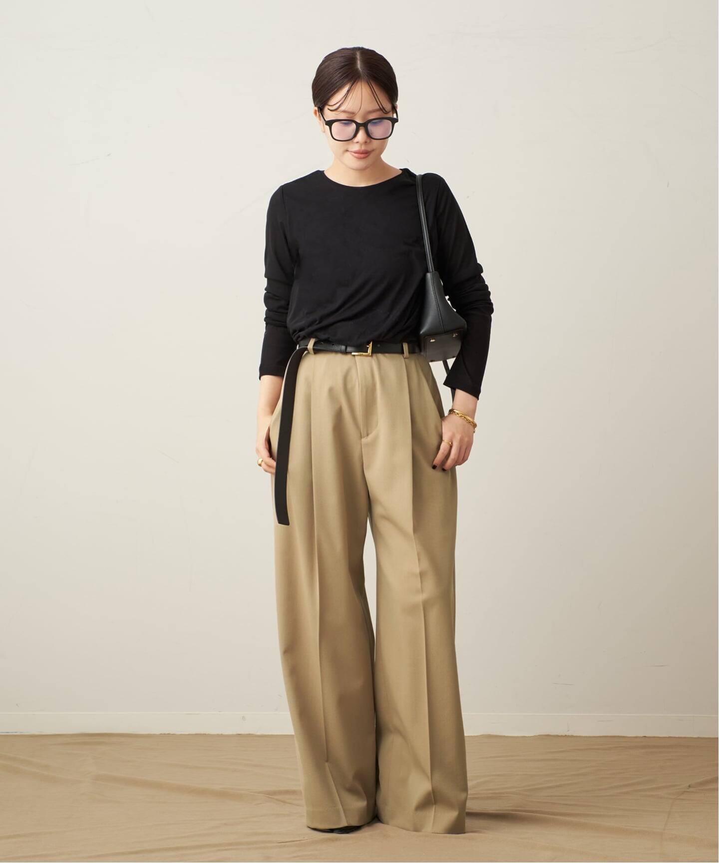 One Tuck Straight Wide パンツ（スラックス）｜Plage（プラージュ）の