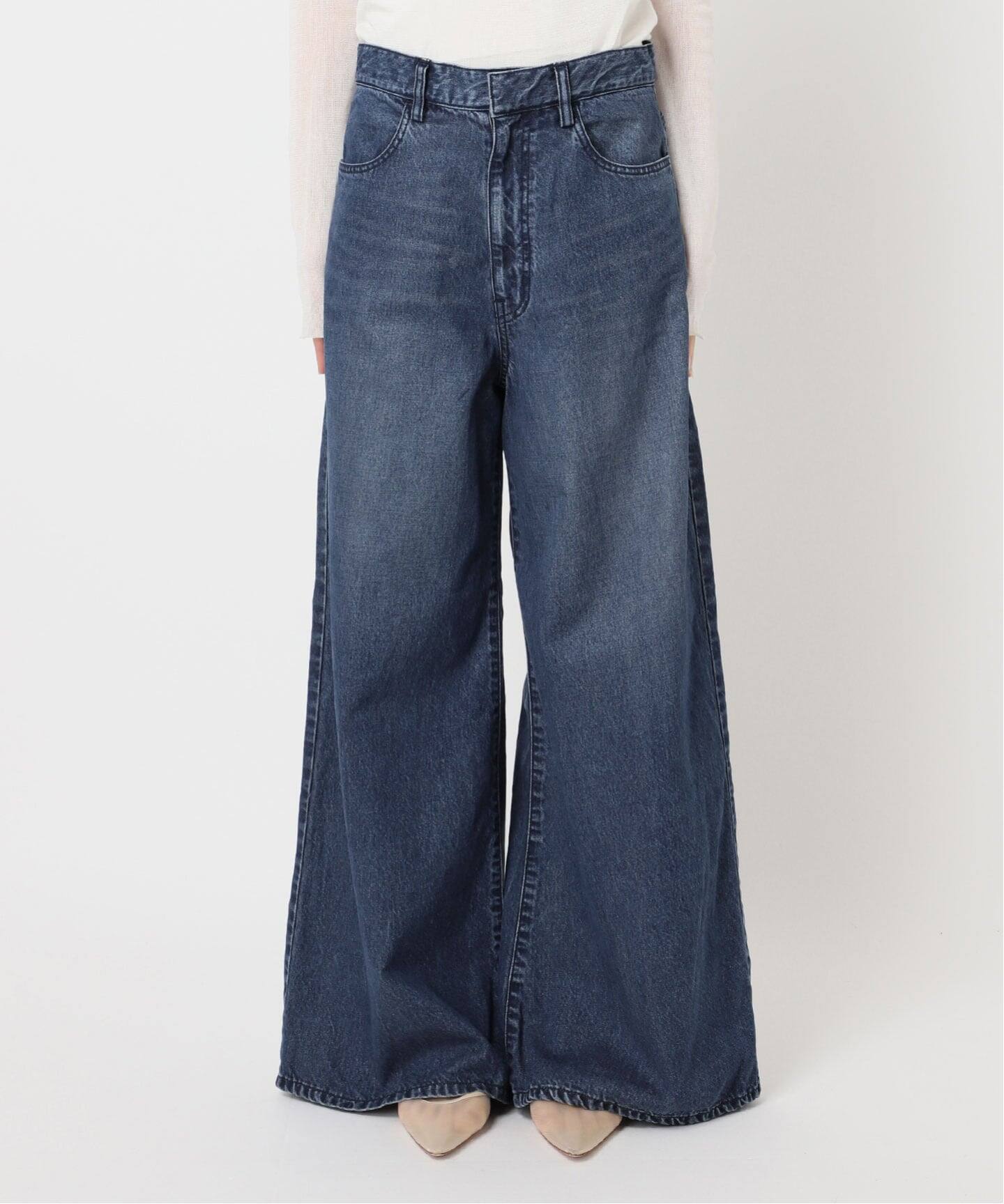 Plage SLACKS デニム ベージュ 24SS サイズ34 Plage SLACKS デニム ベージュ 24SS サイズ34