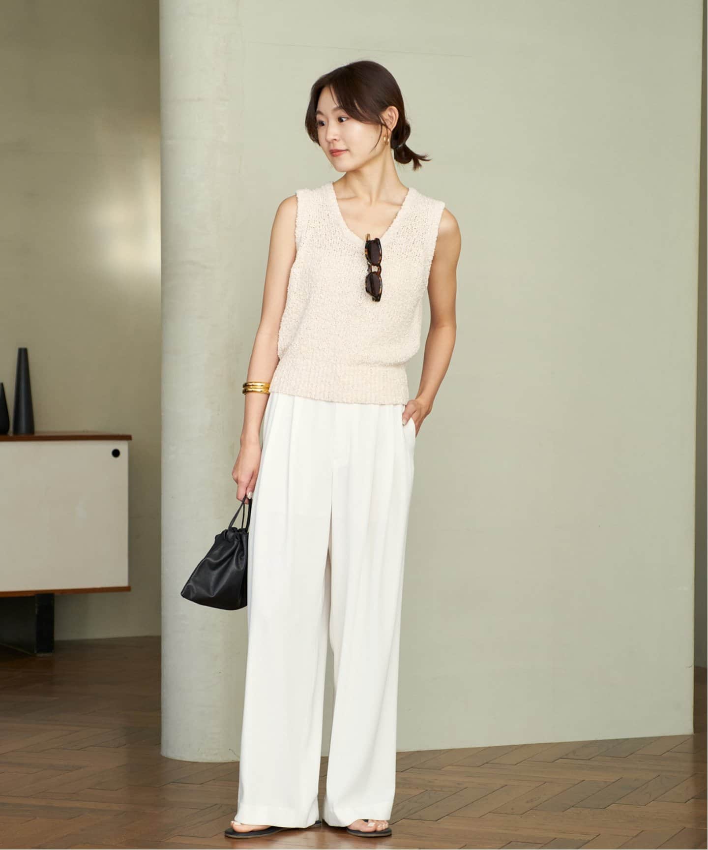 Plage Georgette Tuckパンツ 34 Georgette Tuck パンツ（スラックス）｜Plage（プラージュ）の
