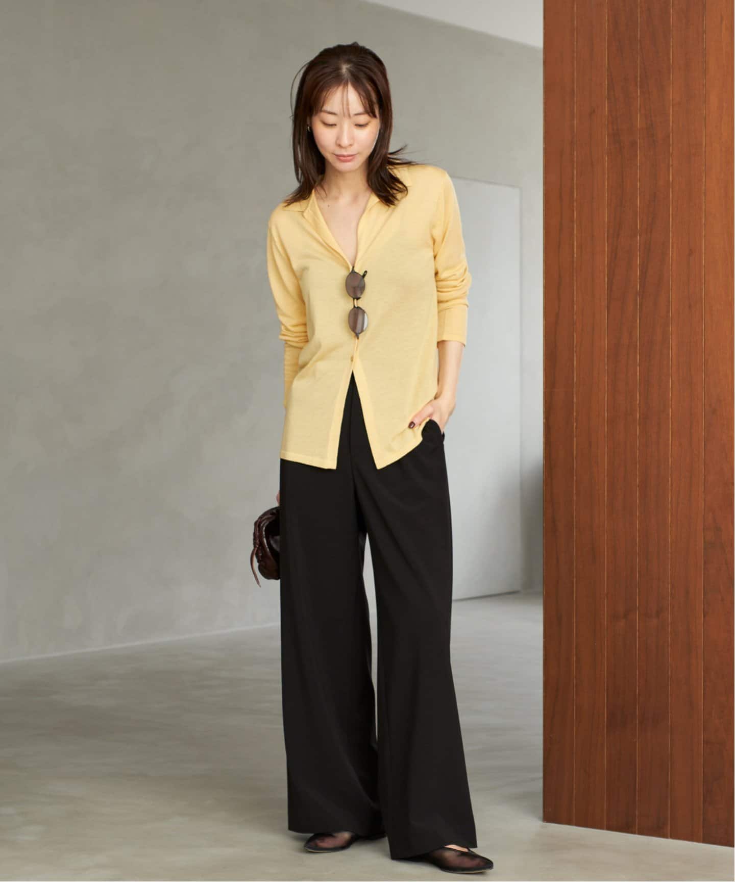 plage　プラージュ 定価17000＋税 ワイドスラックス　日本製 X3706 plage（プラージュ）の「chino スラックス（）」 - WEAR