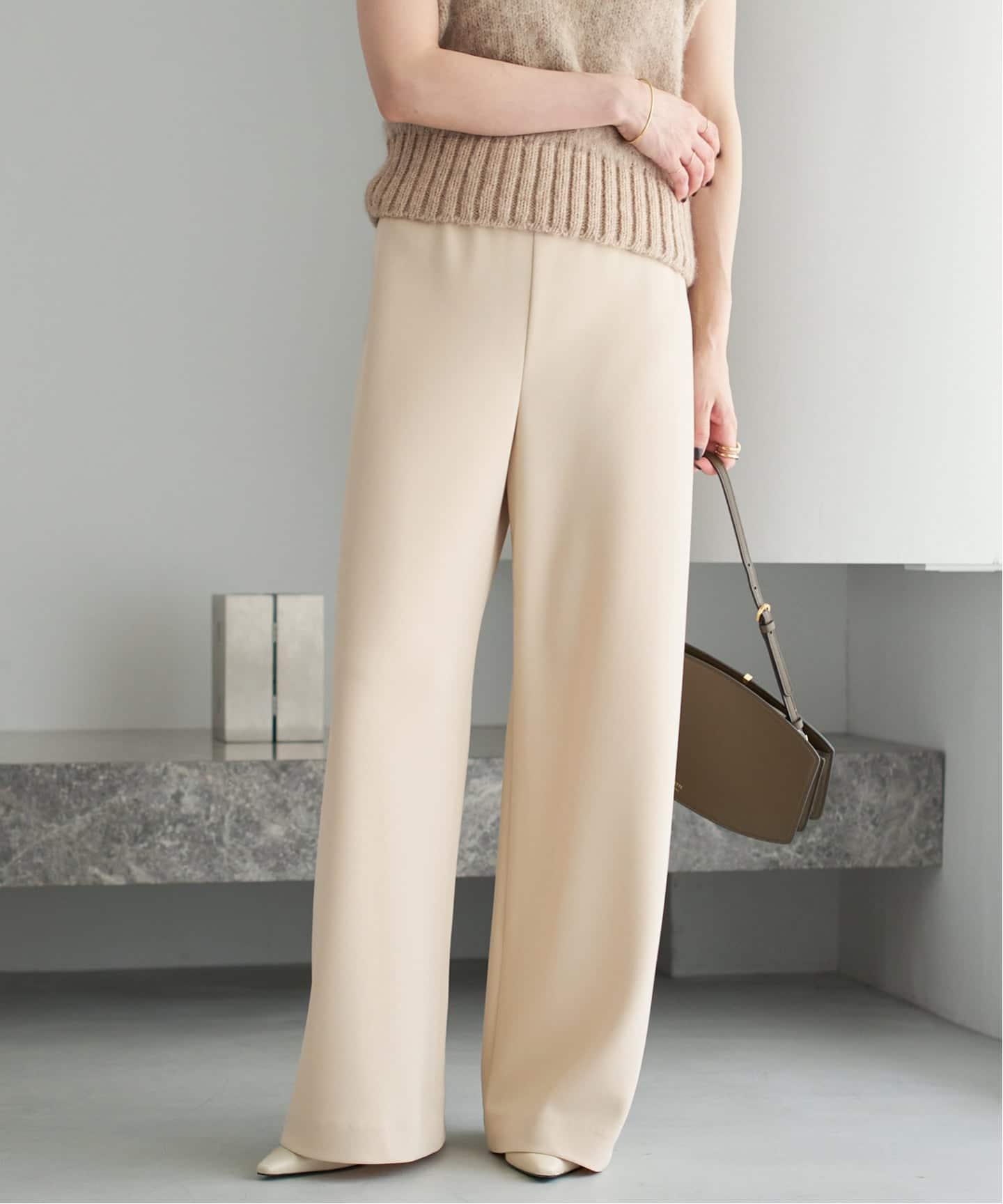 ■新品 plage プラージュ Linen Bias Relax パンツ セール】Linen Bias Relax パンツ◇（その他パンツ）｜Plage