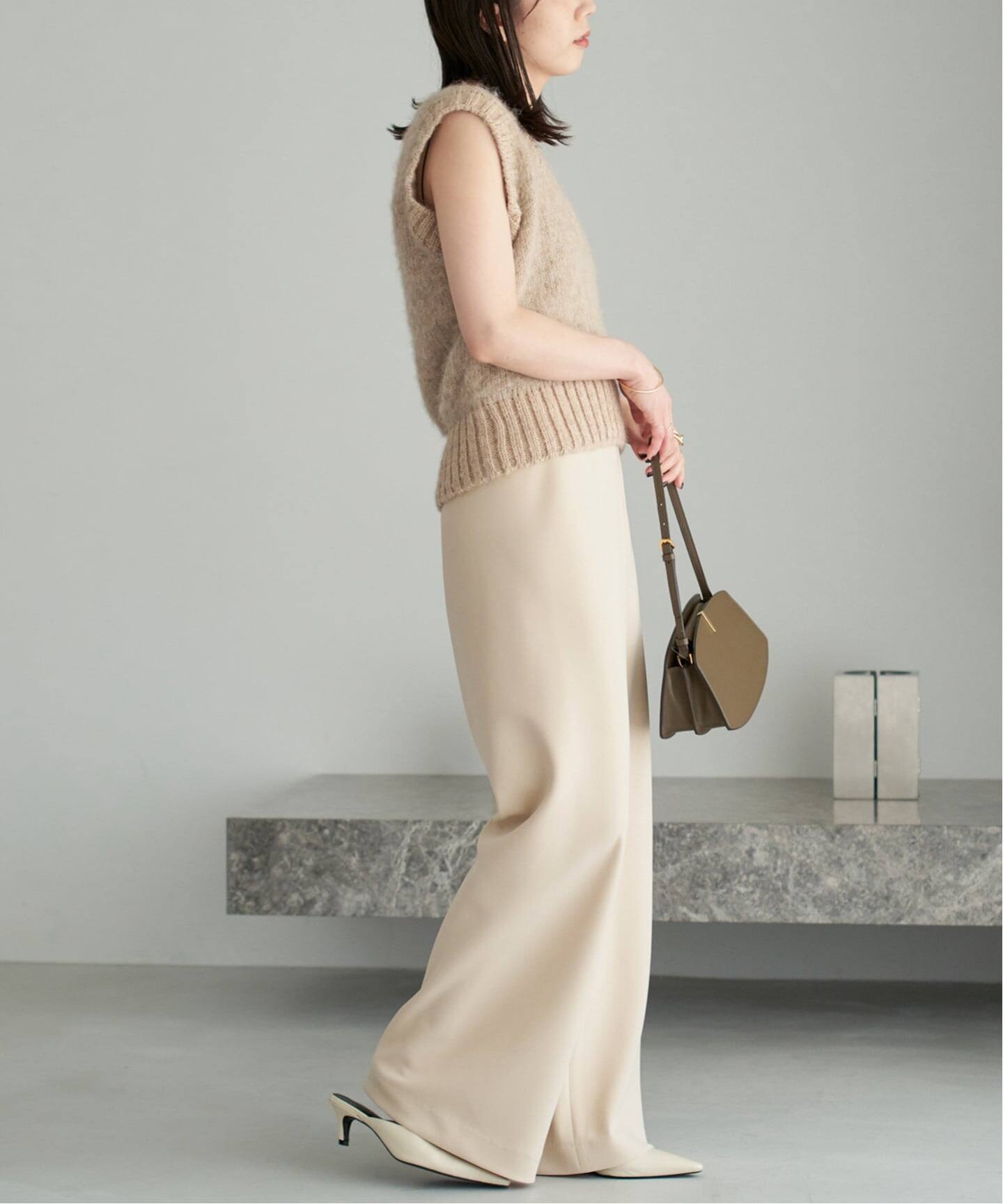 新品プラージュPlage Linen Bias Relax PT プラージュ Plage 《追加予約》Bias Relax パンツ （ホワイト