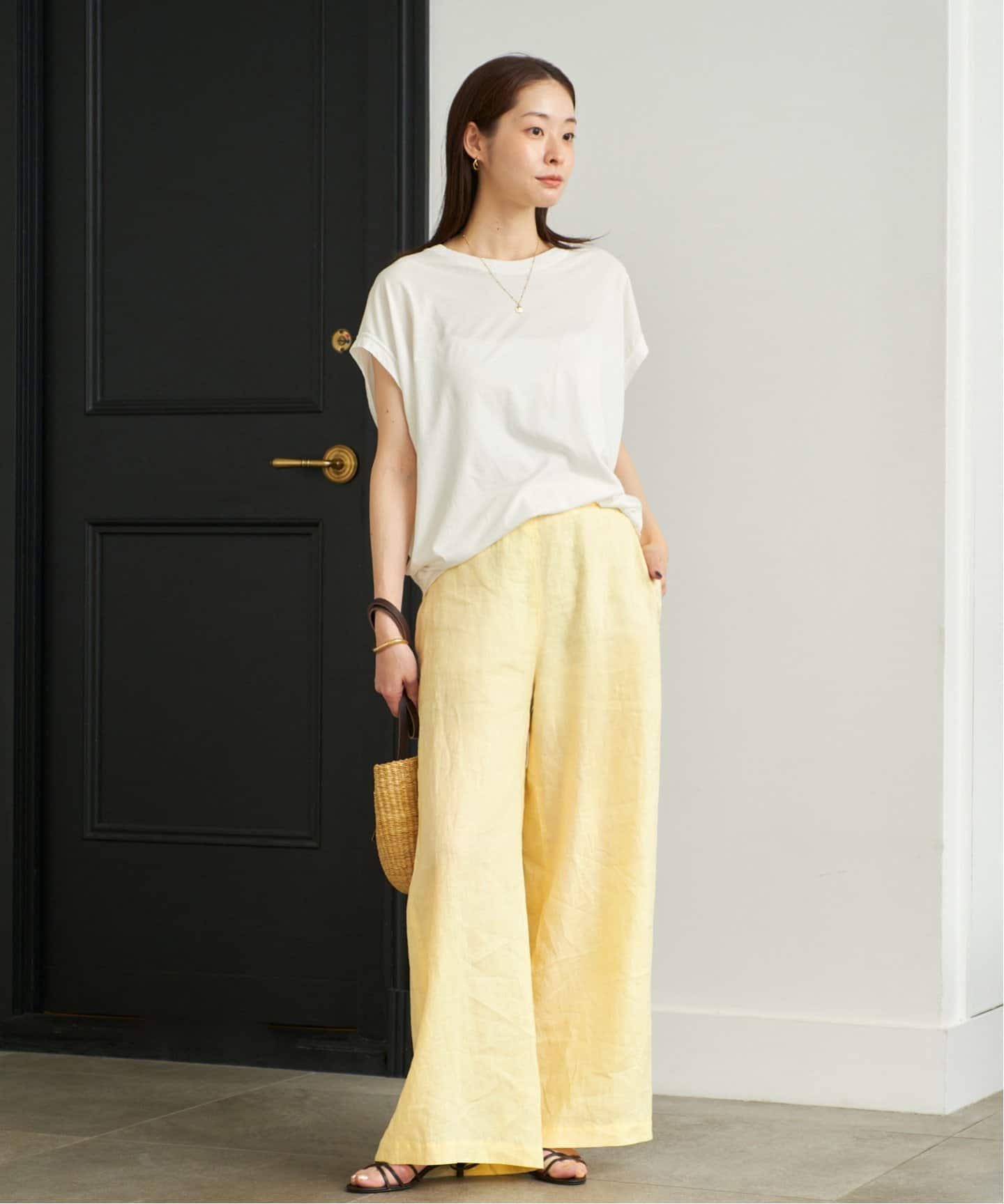 【Plage】プラージュ クロップドワイドパンツ Linen Wide パンツ（その他パンツ）｜Plage（プラージュ）の通販