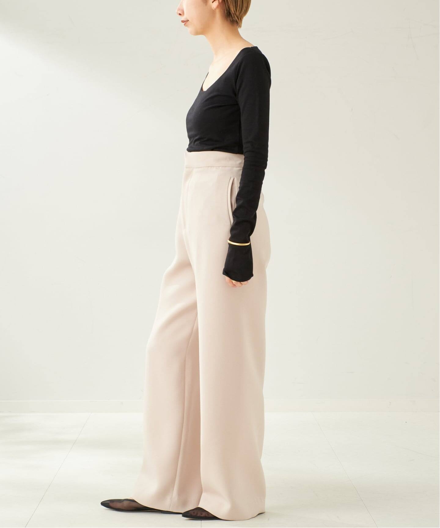 plage MY minimal fit wide パンツ36