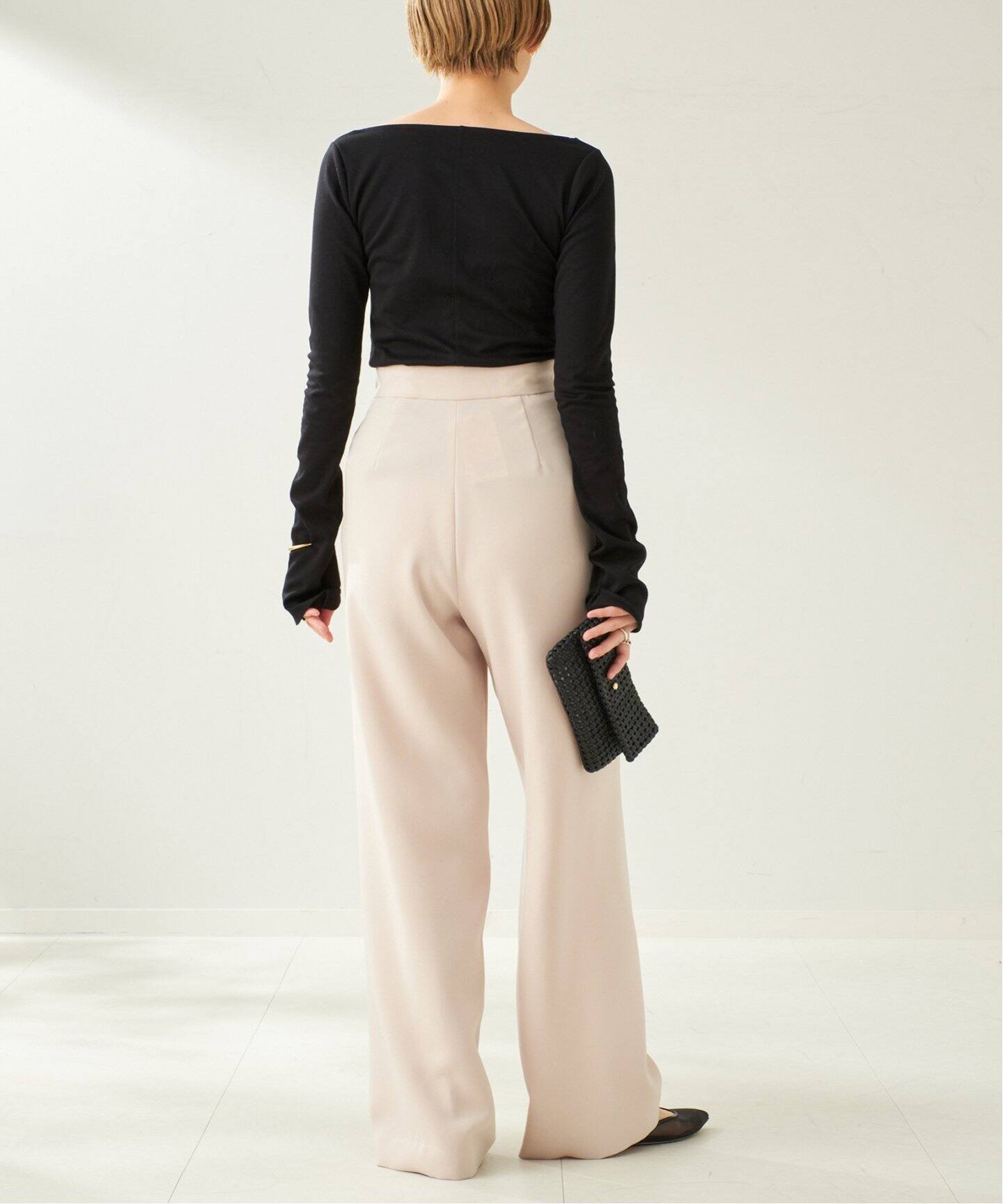 Slab High Waisted パンツ（スラックス）｜Plage（プラージュ