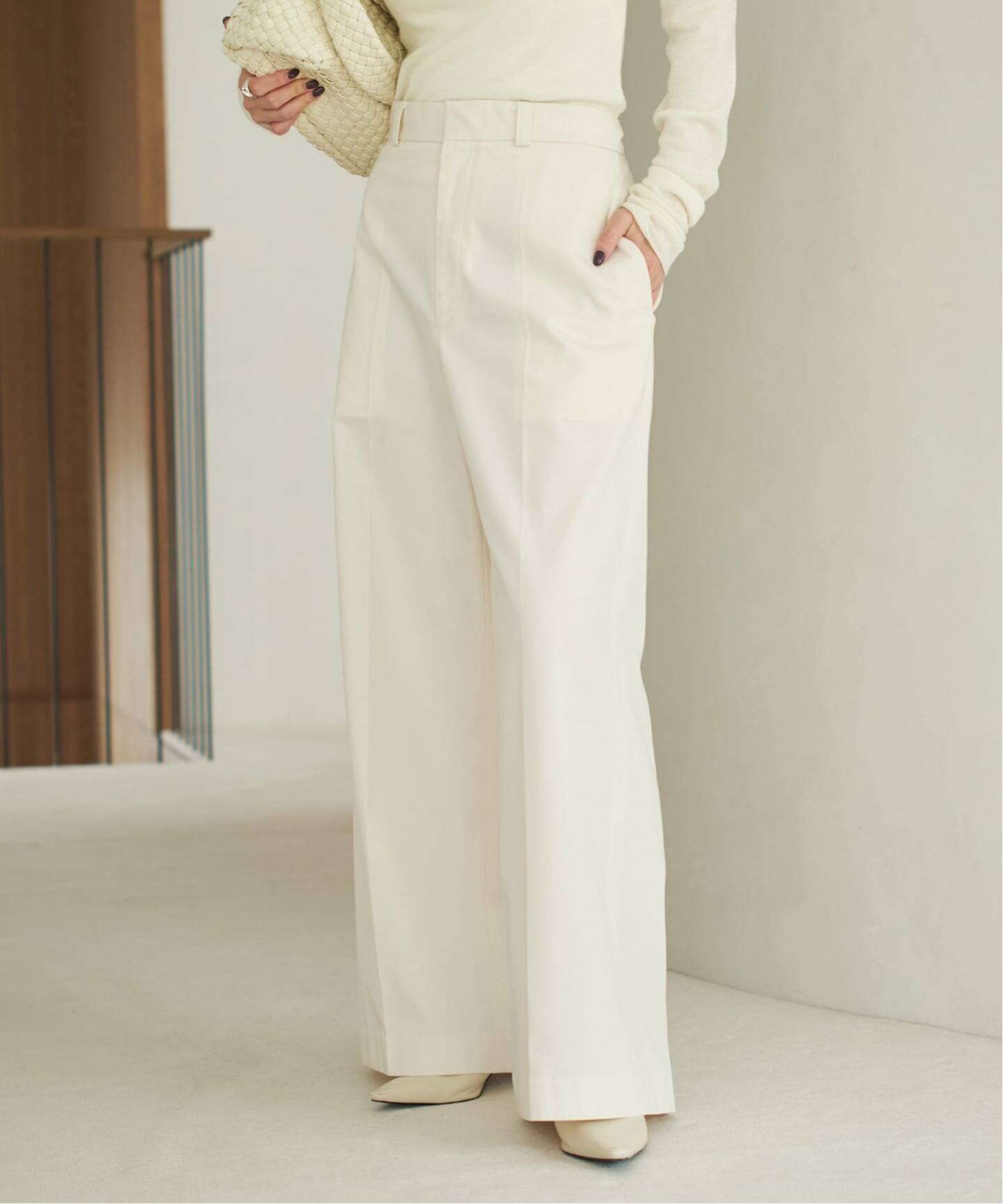 T/C wide chinos パンツ（チノパンツ）｜Plage（プラージュ）の通販