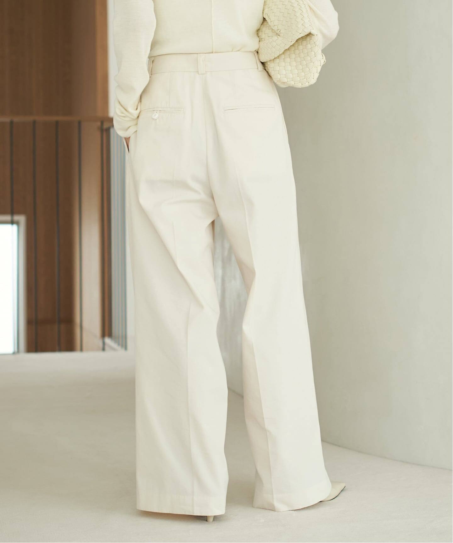 T/C wide chinos パンツ（チノパンツ）｜Plage（プラージュ）の通販