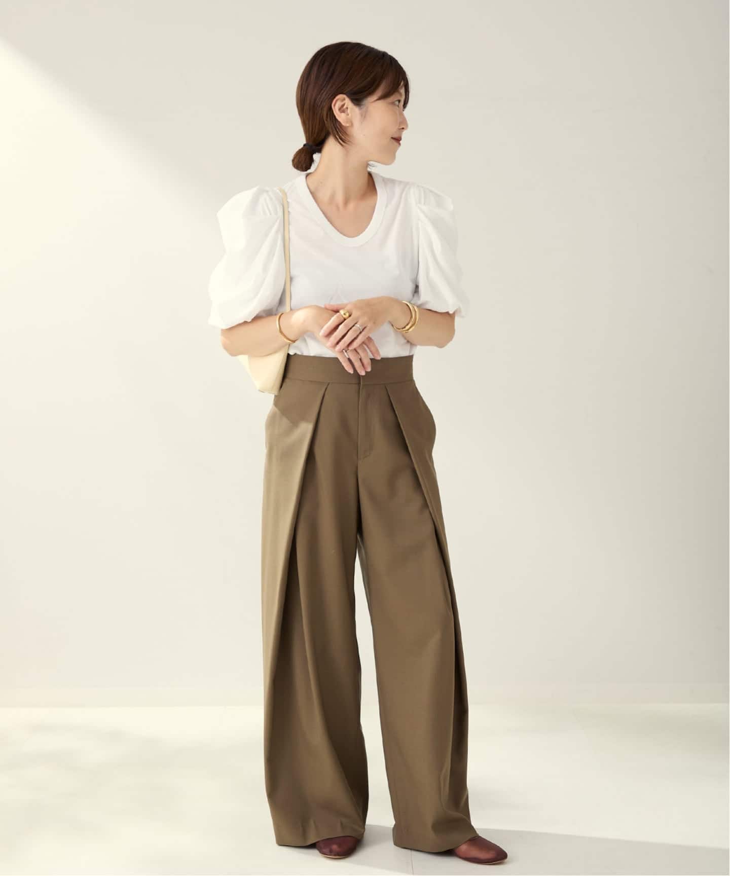 Plage RIAM WOOSTED パンツ プラージュ Plage R'IAM WOOSTED パンツ （ネイビー） - ファッション