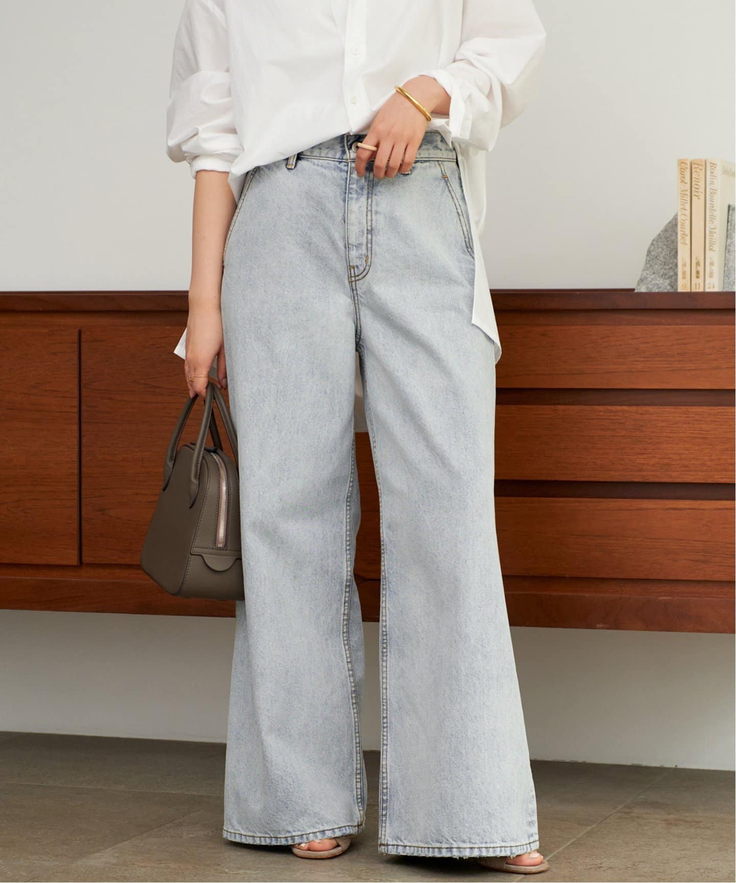 新品　Plage プラージュ　R’IAM straight WIDE デニム プラージュ Plage 《追加》R'IAM straight WIDE デニム