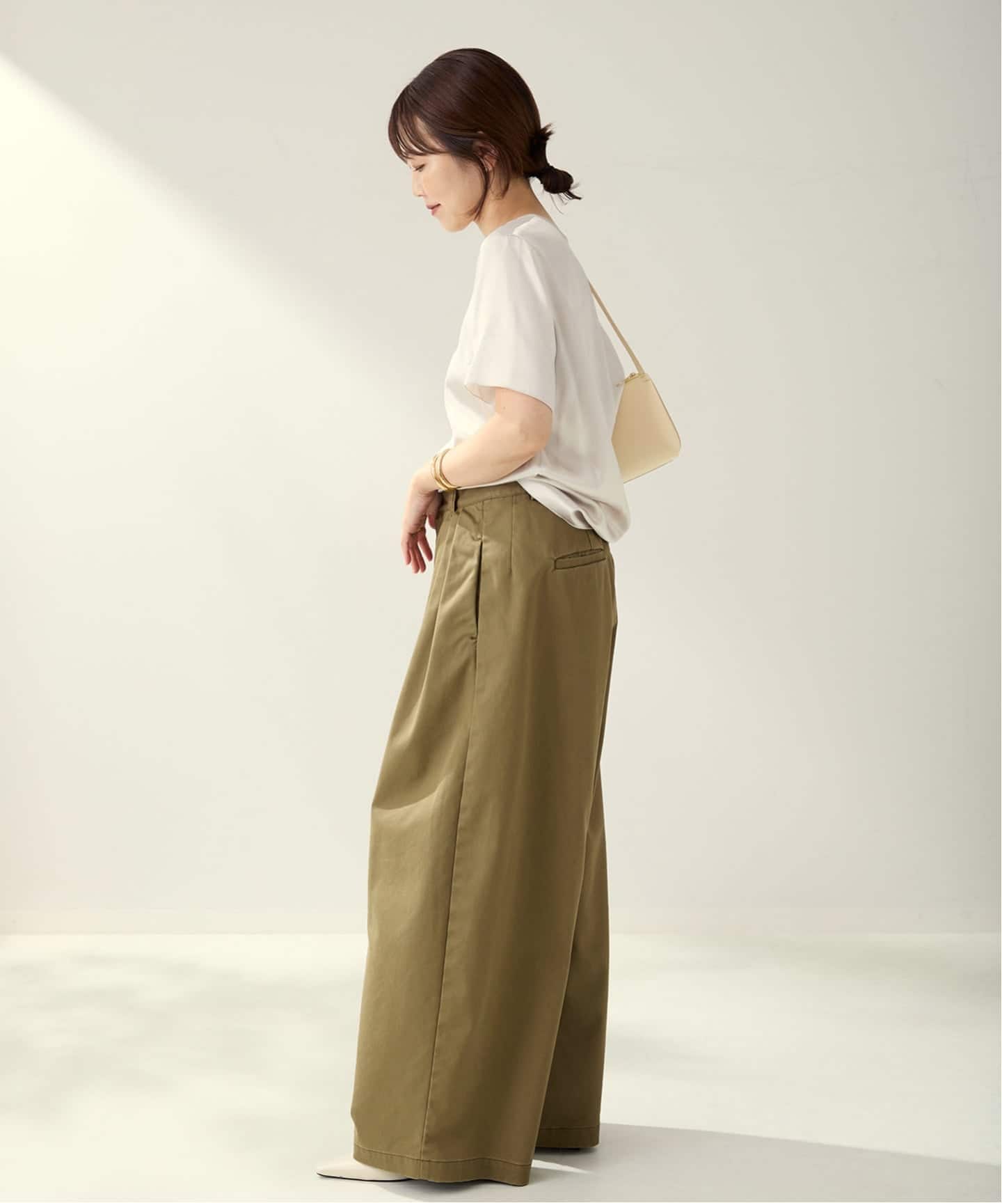 R’IAM WIDE チノパンツ plage ワイドパンツ 黒 ブラック 38 plage（プラージュ）の「《追加》R'IAM バルーンチノパンツ