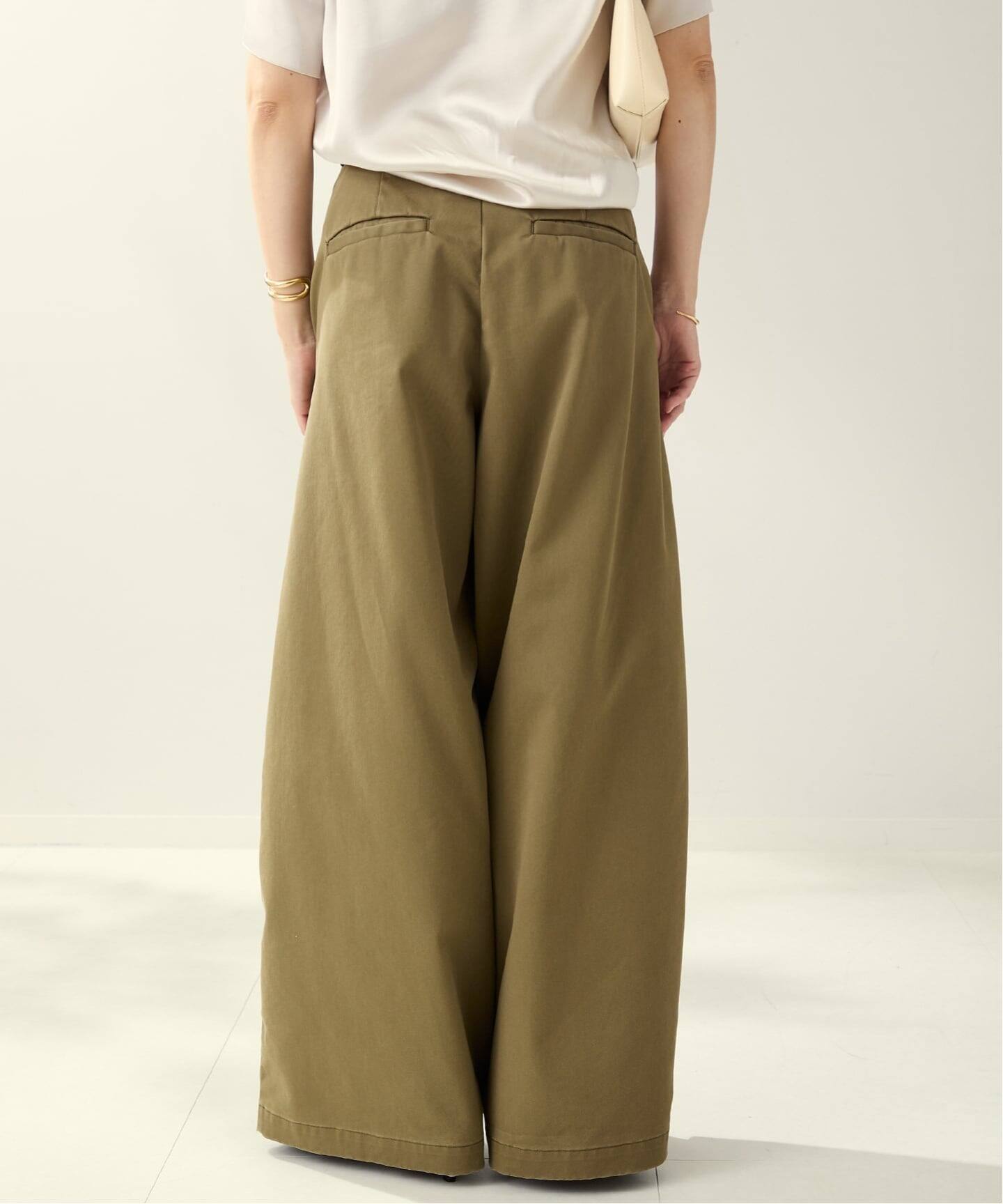Plage 24AW R’IAM WIDE チノパンツ キャメル 38 予約》R'IAM Super wide CHINO パンツ（チノパンツ）｜Plage