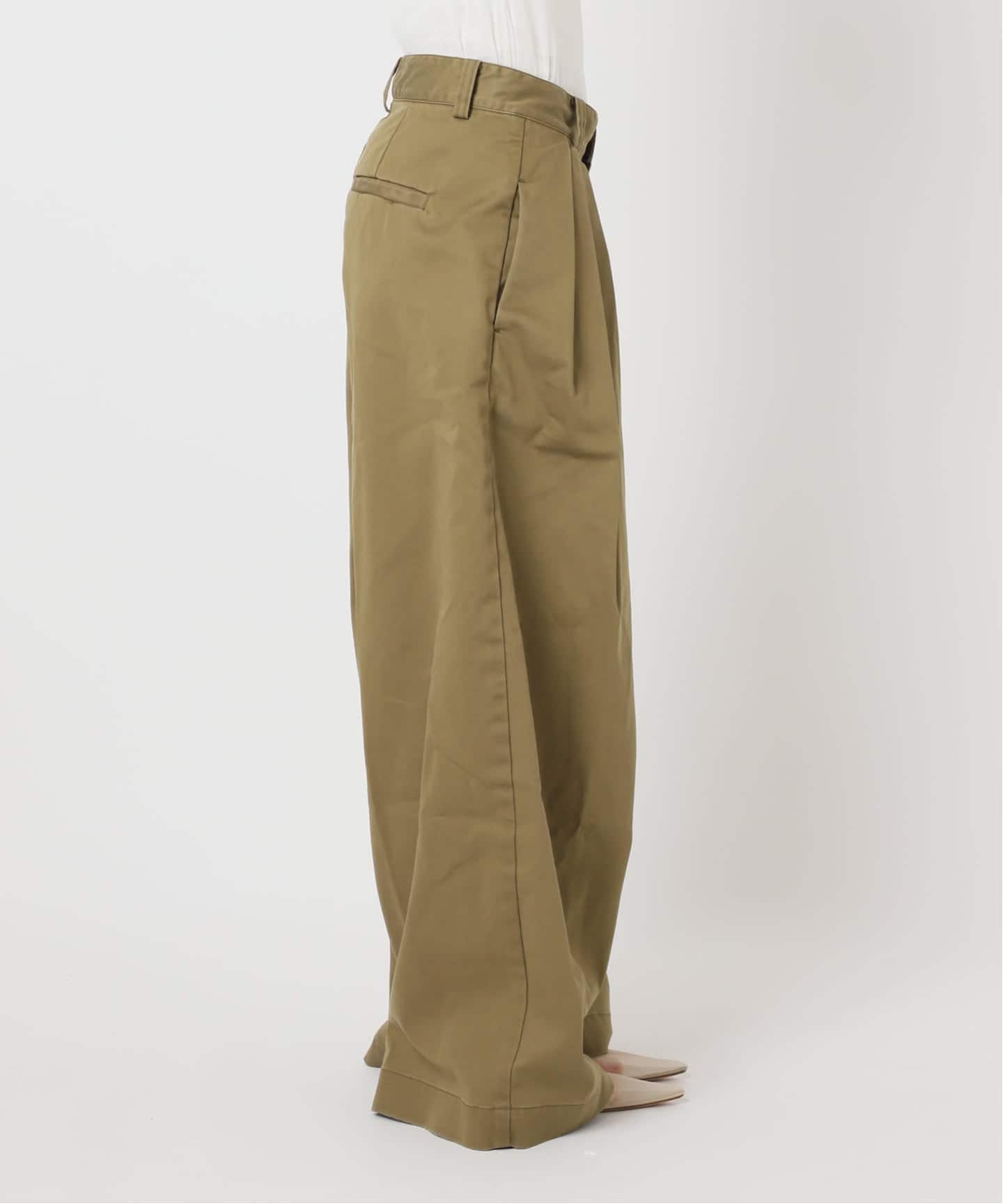 Plage 24AW R’IAM WIDE チノパンツ キャメル 38 予約》R'IAM Super wide CHINO パンツ（チノパンツ）｜Plage