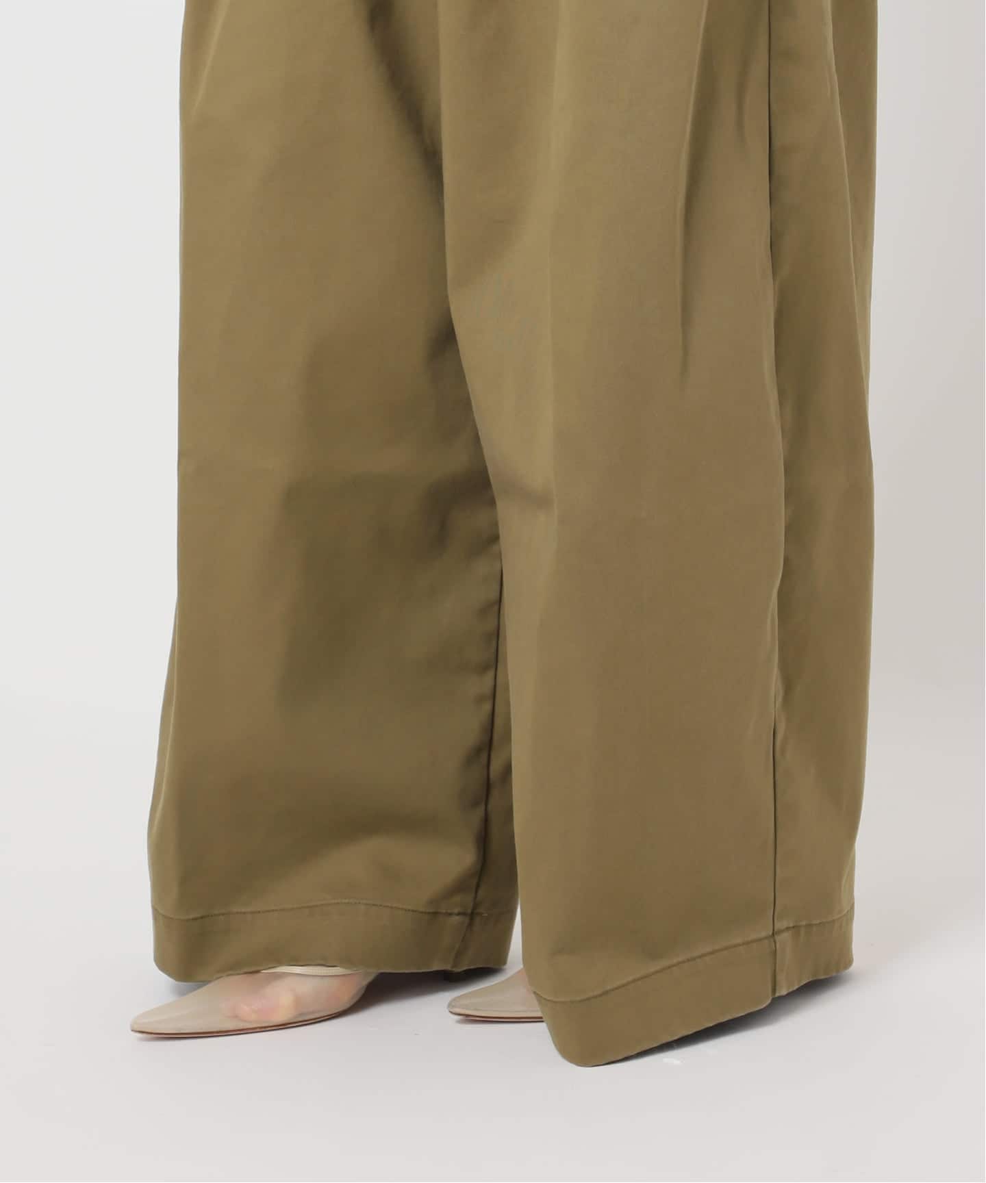 R’IAM WIDE チノパンツ plage ワイドパンツ 黒 ブラック 38 plage（プラージュ）の「R'IAM WIDE チノパンツ（チノパンツ