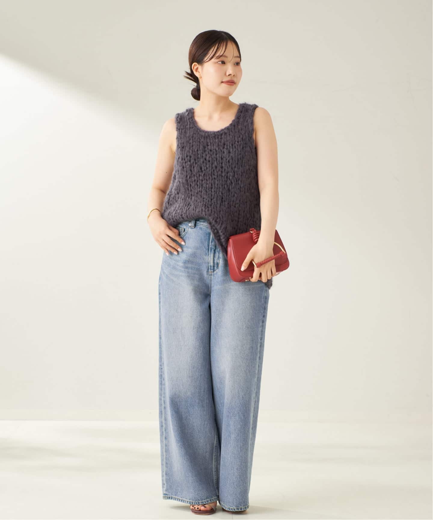 【美品】Plage プラージュ　R'IAM SUPER LOOSE 34 プラージュ Plage 《WEB限定追加》R'IAM SUPER LOOSE デニム
