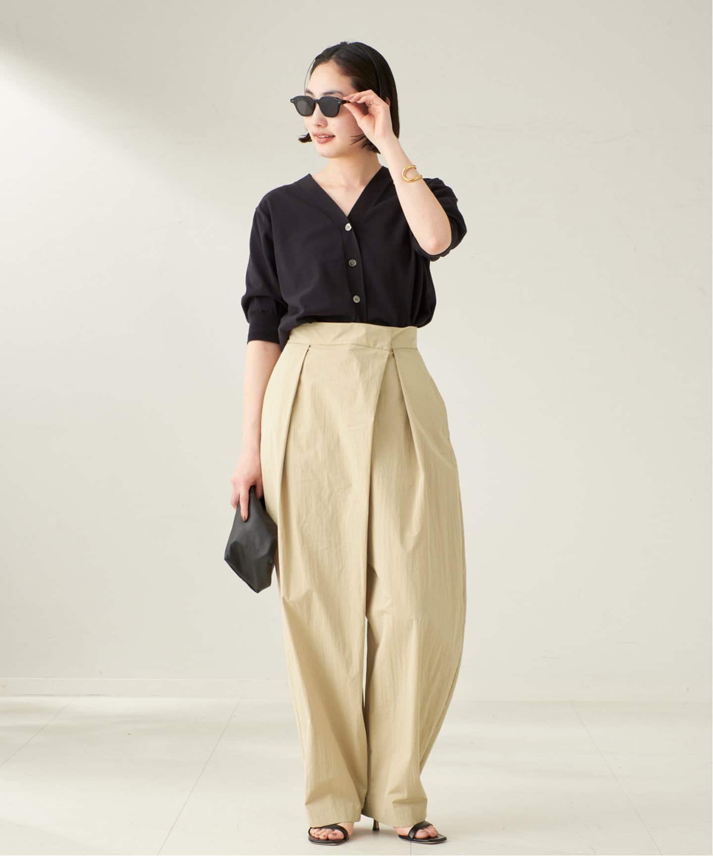 最終値下げ新品　RIAM plage ナイロン　WRAPパンツ R'IAM ナイロンWRAP パンツ（その他パンツ）｜Plage（プラージュ