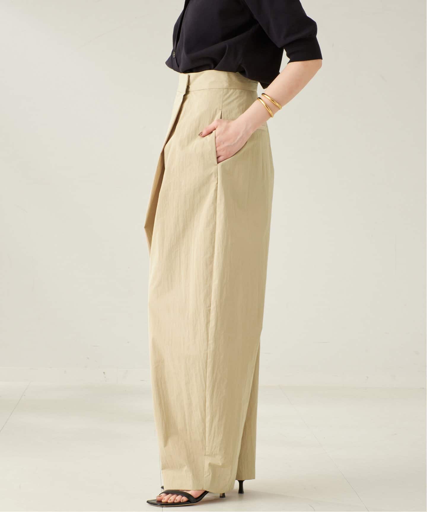 plage R’IAM W RAP パンツ　キャメル R'IAM】 WRAP パンツ（その他パンツ）｜Plage（プラージュ）の