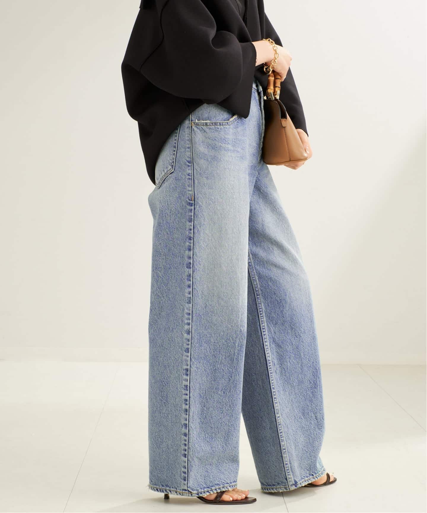 新品　Plage プラージュ　R’IAM straight WIDE デニム 追加》R'IAM straight WIDE デニム（デニムパンツ・ジーンズ