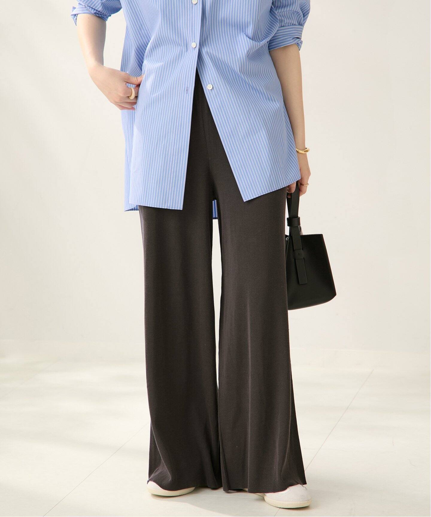 新品　Plage　silkコンtaffeta パンツ　38 カジュアル派もキレイめ派も！頼れる『イージーパンツ』｜Plage