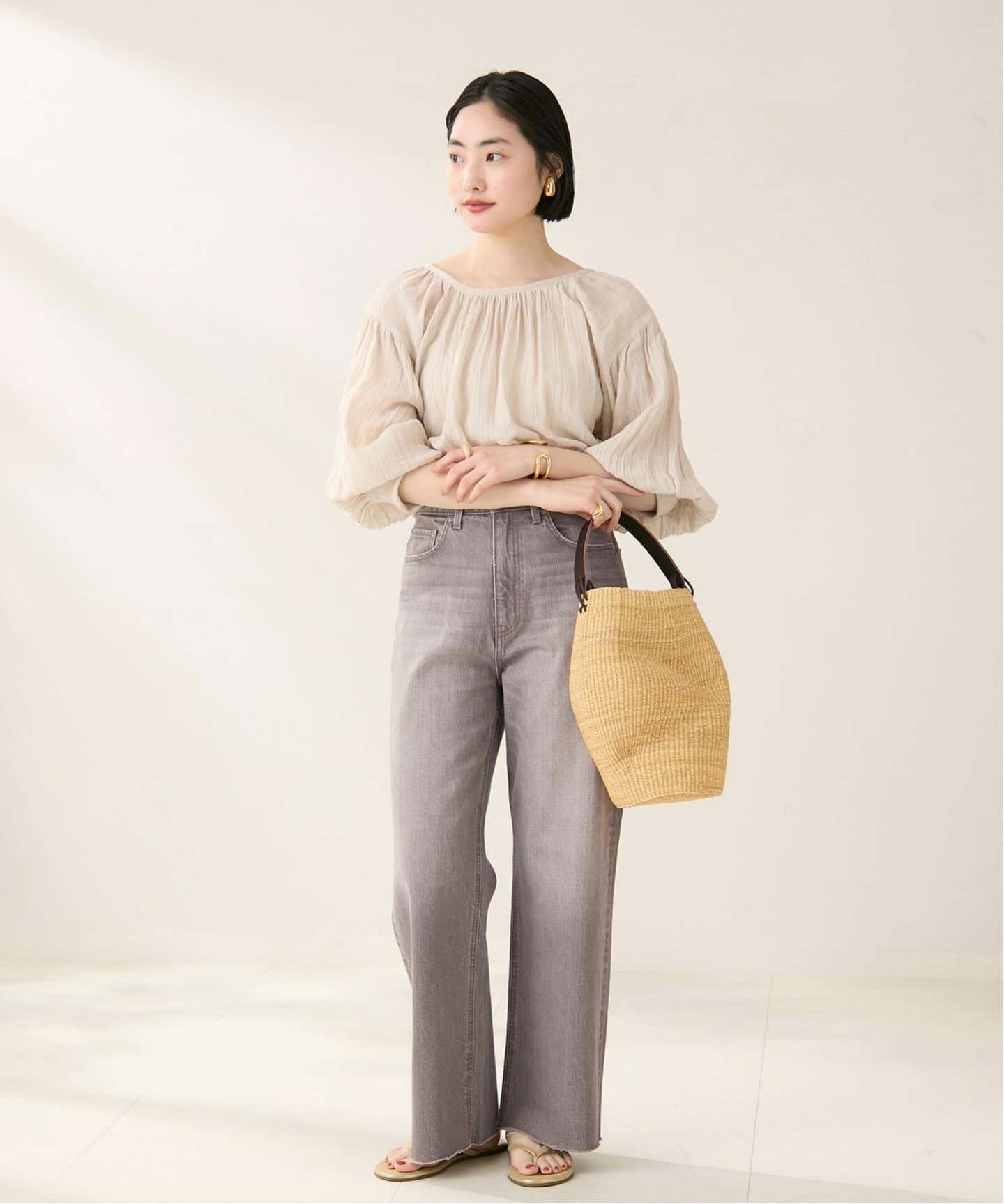 新品未使用　plage Tendre nature color デニム plage ジーンズ デニム デニムパンツ Tendre nature color