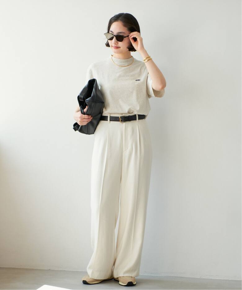 追加》washable linen混 ハイウエストパンツ（スラックス）｜Plage  