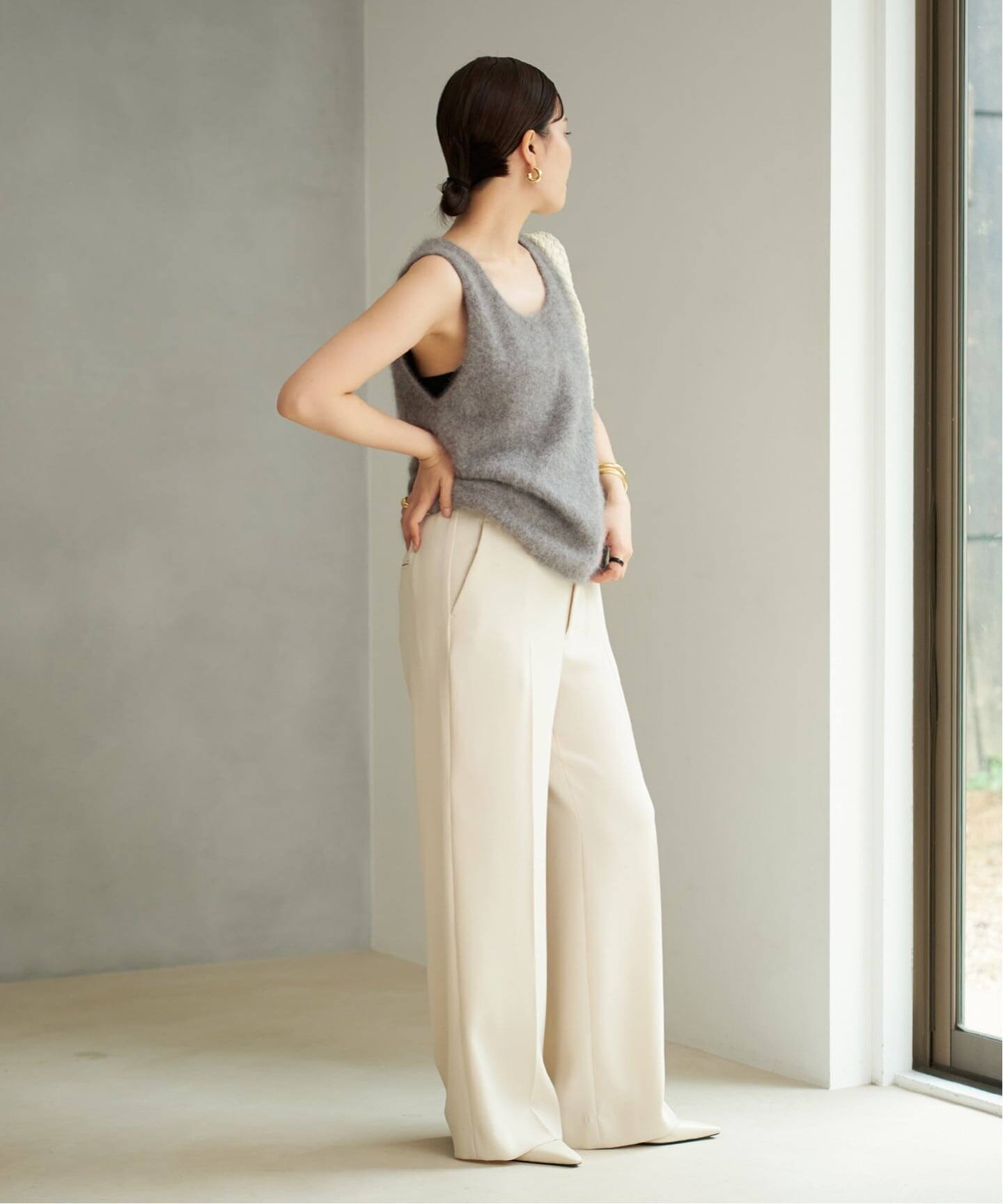 追加》washable straight パンツ 3（スラックス）｜Plage