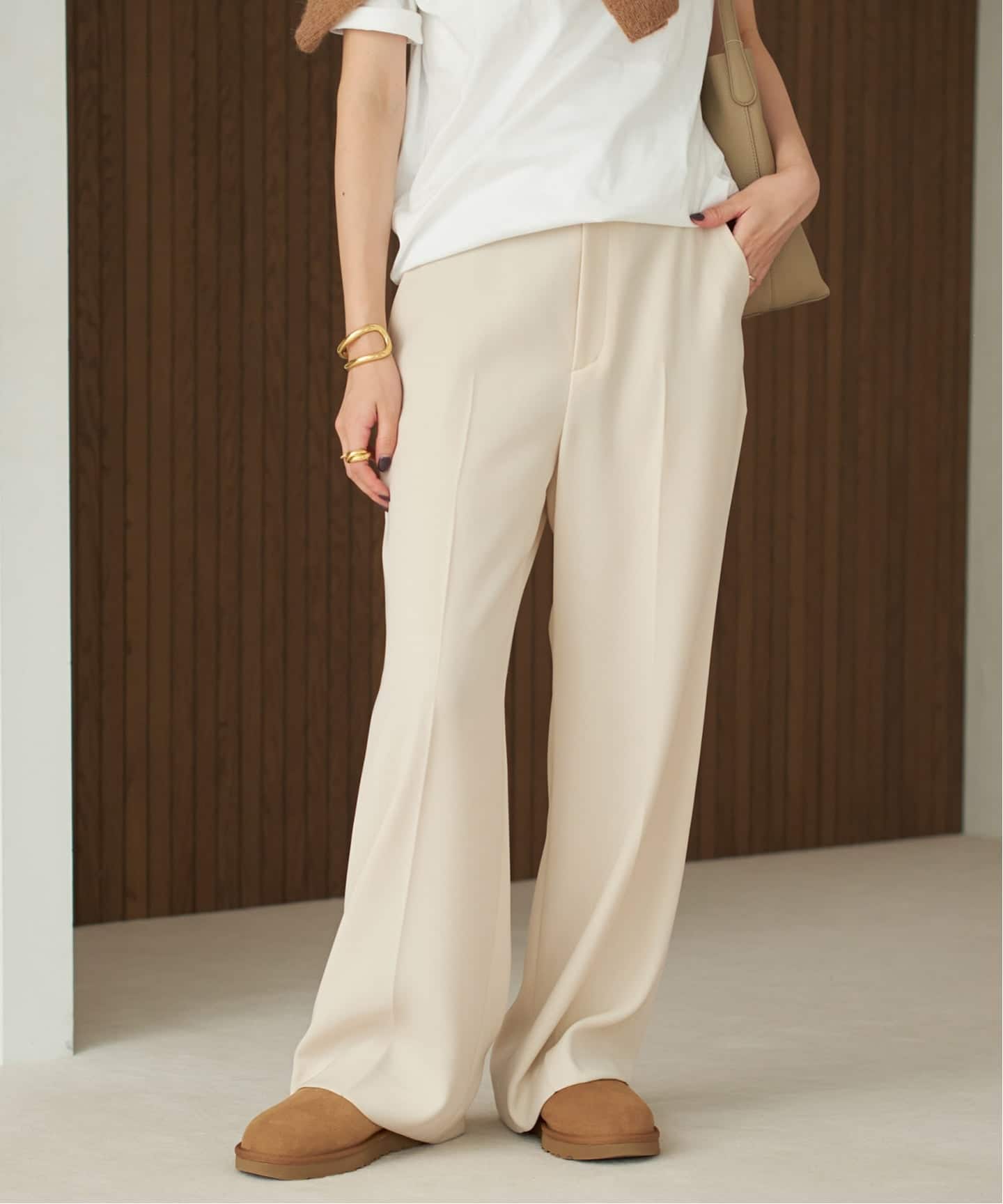 追加》washable straight パンツ 3（スラックス）｜Plage（プラージュ