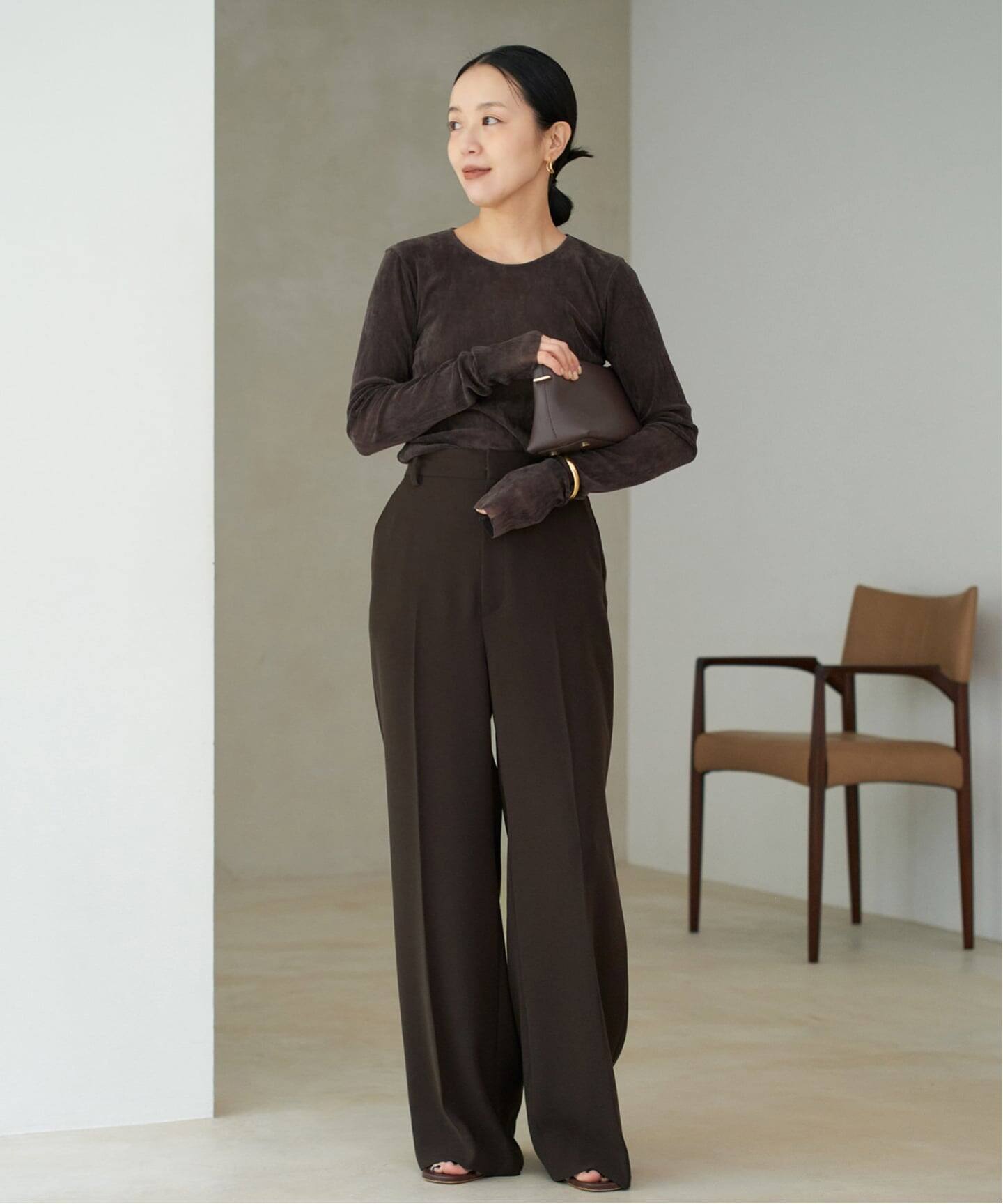 追加》washable straight パンツ 3（スラックス）｜Plage