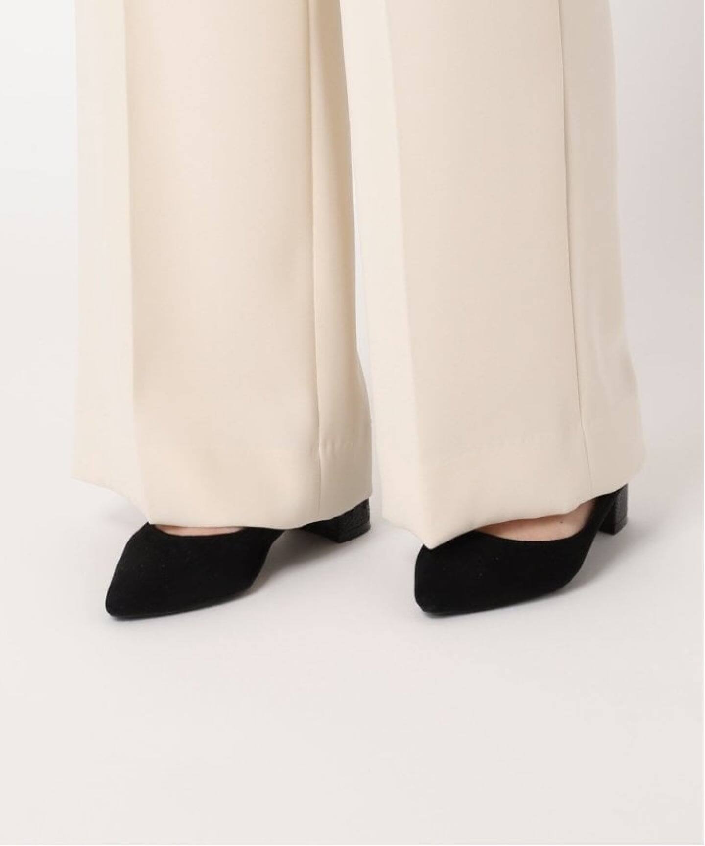 Plage washable straightパンツ ブラック 34 追加予約》washable straight パンツ 3（スラックス）｜Plage
