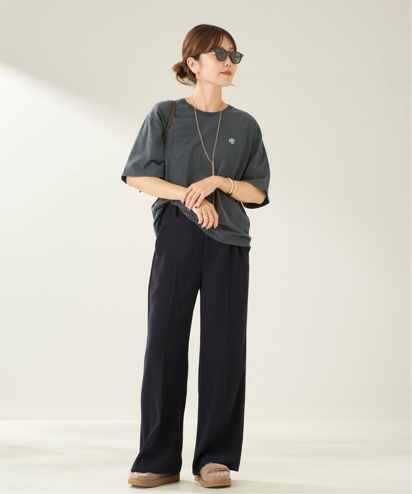 Plage washable straightパンツ ブラック 34 追加》washable straight パンツ（スラックス）｜Plage