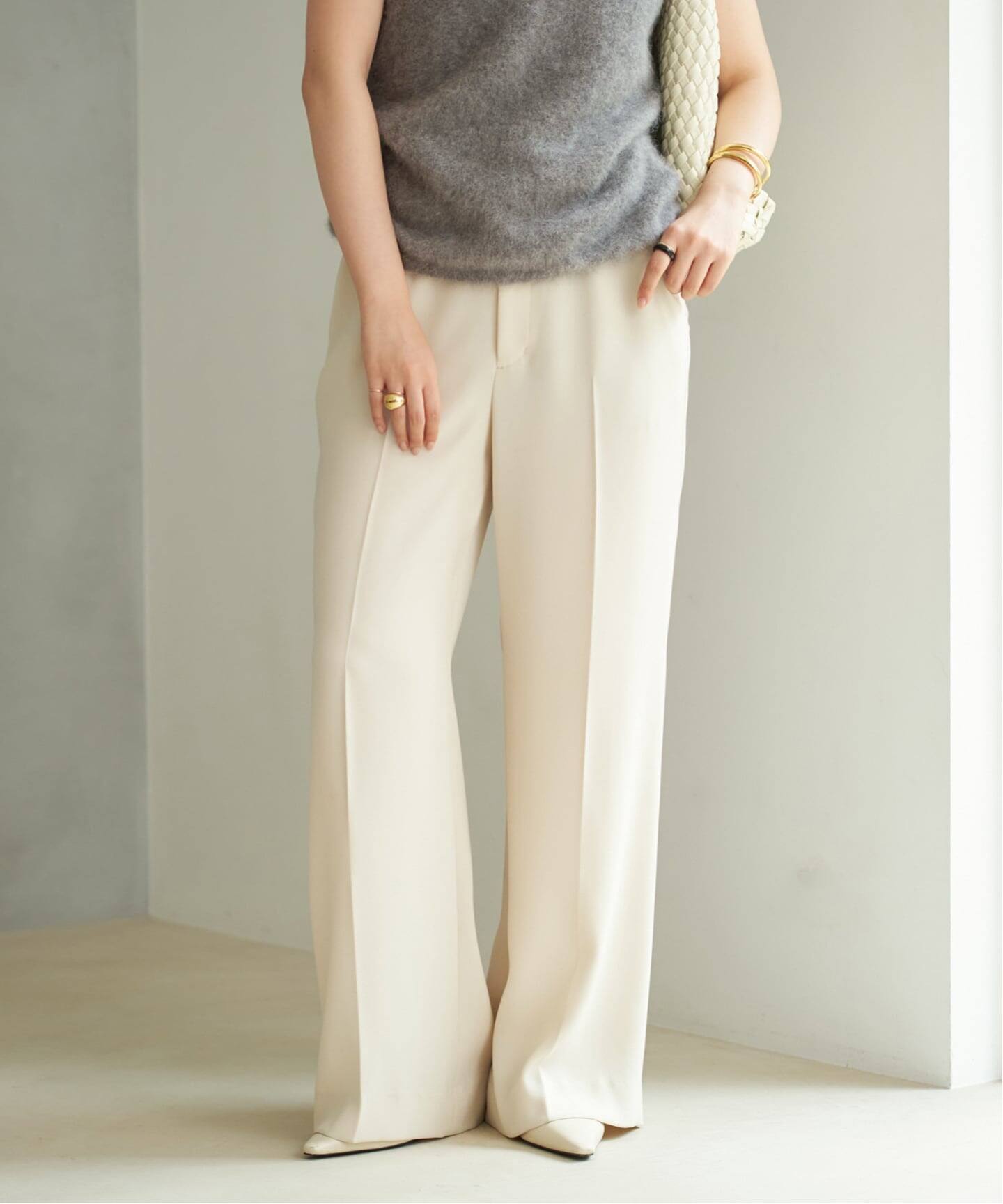 追加》washable straight パンツ 4（スラックス）｜Plage