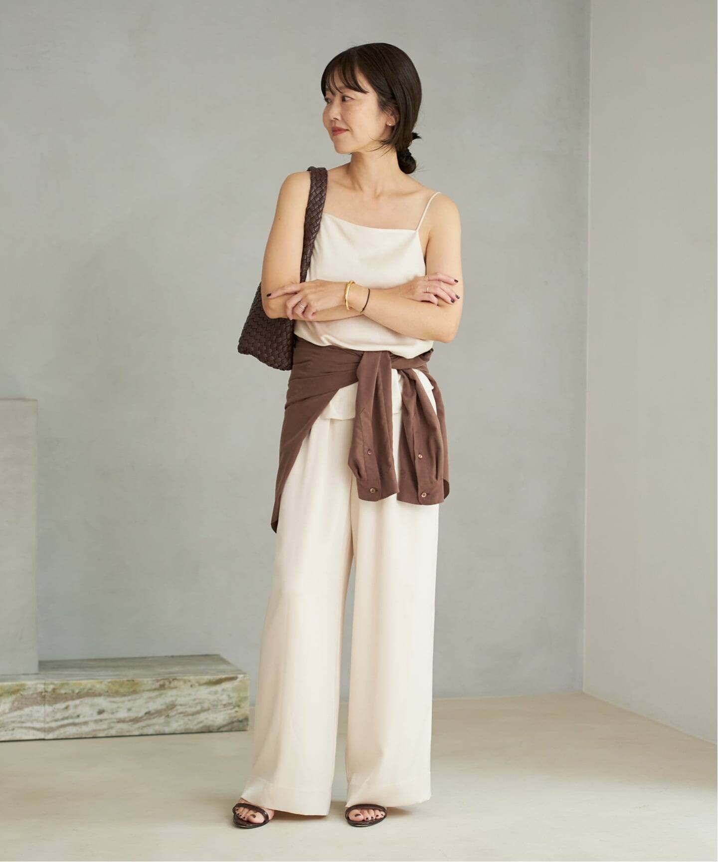 週末セール新品未使用⭐︎Plage dull satin relax パンツ38 dull satin relax パンツ（その他パンツ）｜Plage（プラージュ