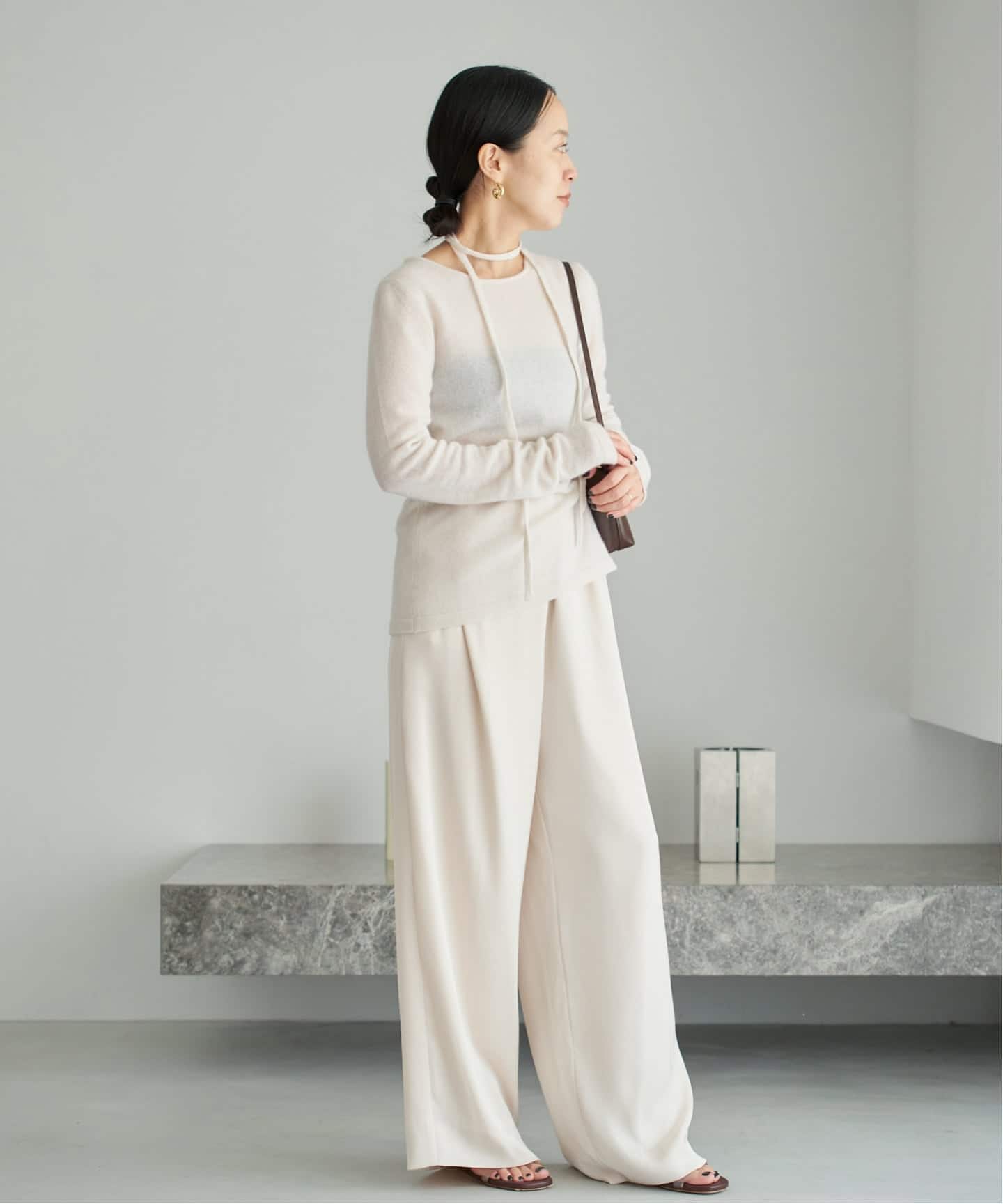 追加》dull satin relax パンツ（その他パンツ）｜Plage（プラージュ