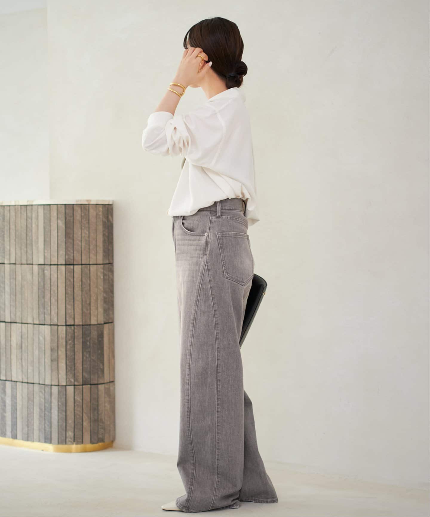 【超美品】Plage プラージュ　カジュアルパンツ　デニム　ベージュ　36 S plage（プラージュ）の「《追加》les Tendre PENKI デニム2