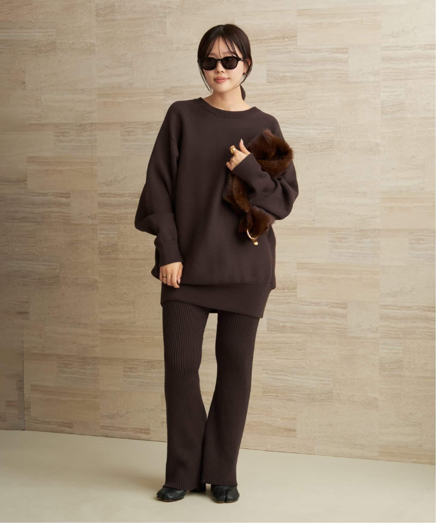 les Tendre brown レギンス（その他パンツ）｜Plage（プラージュ）の