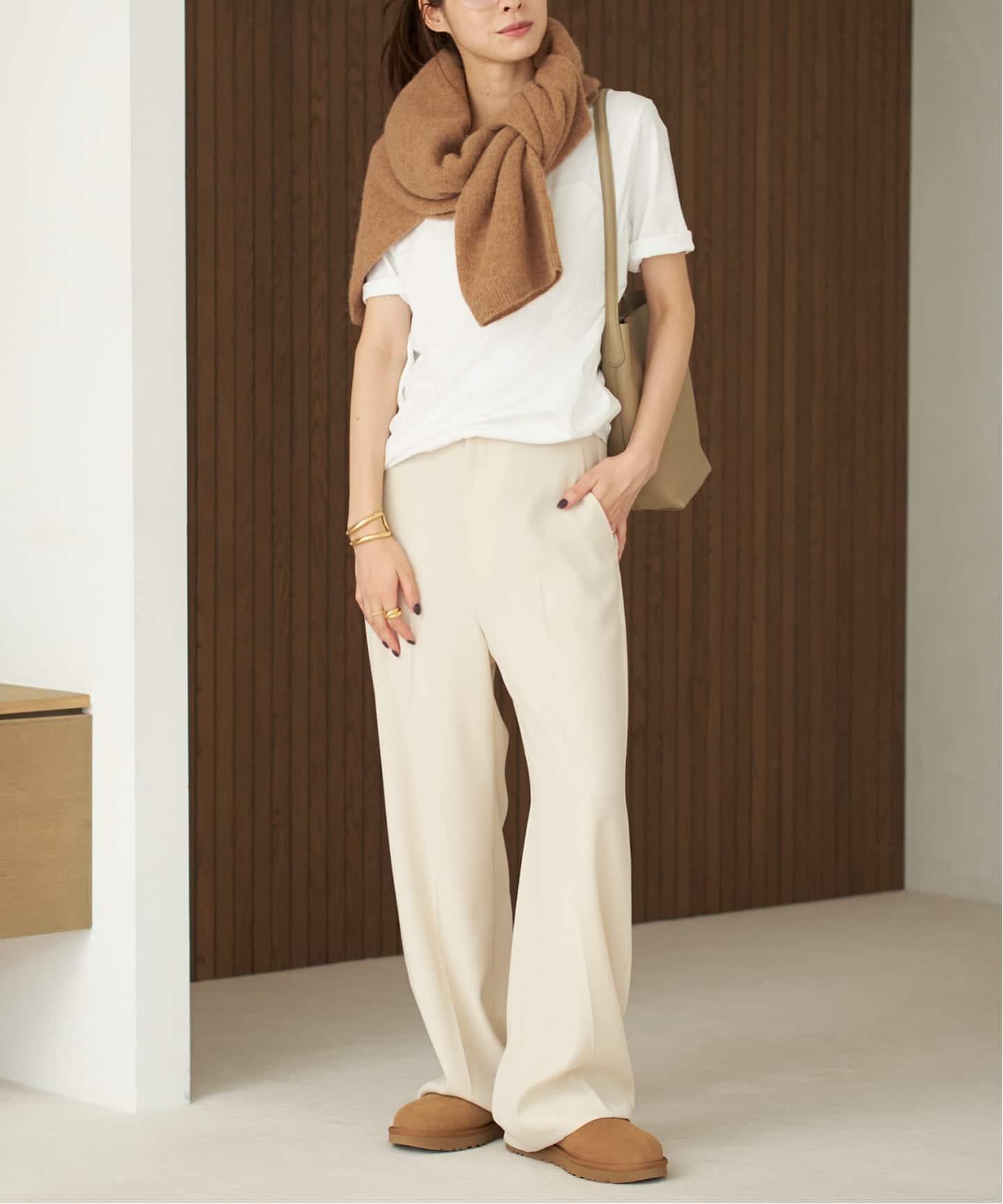 追加》washable straight パンツ 5（スラックス）｜Plage（プラージュ